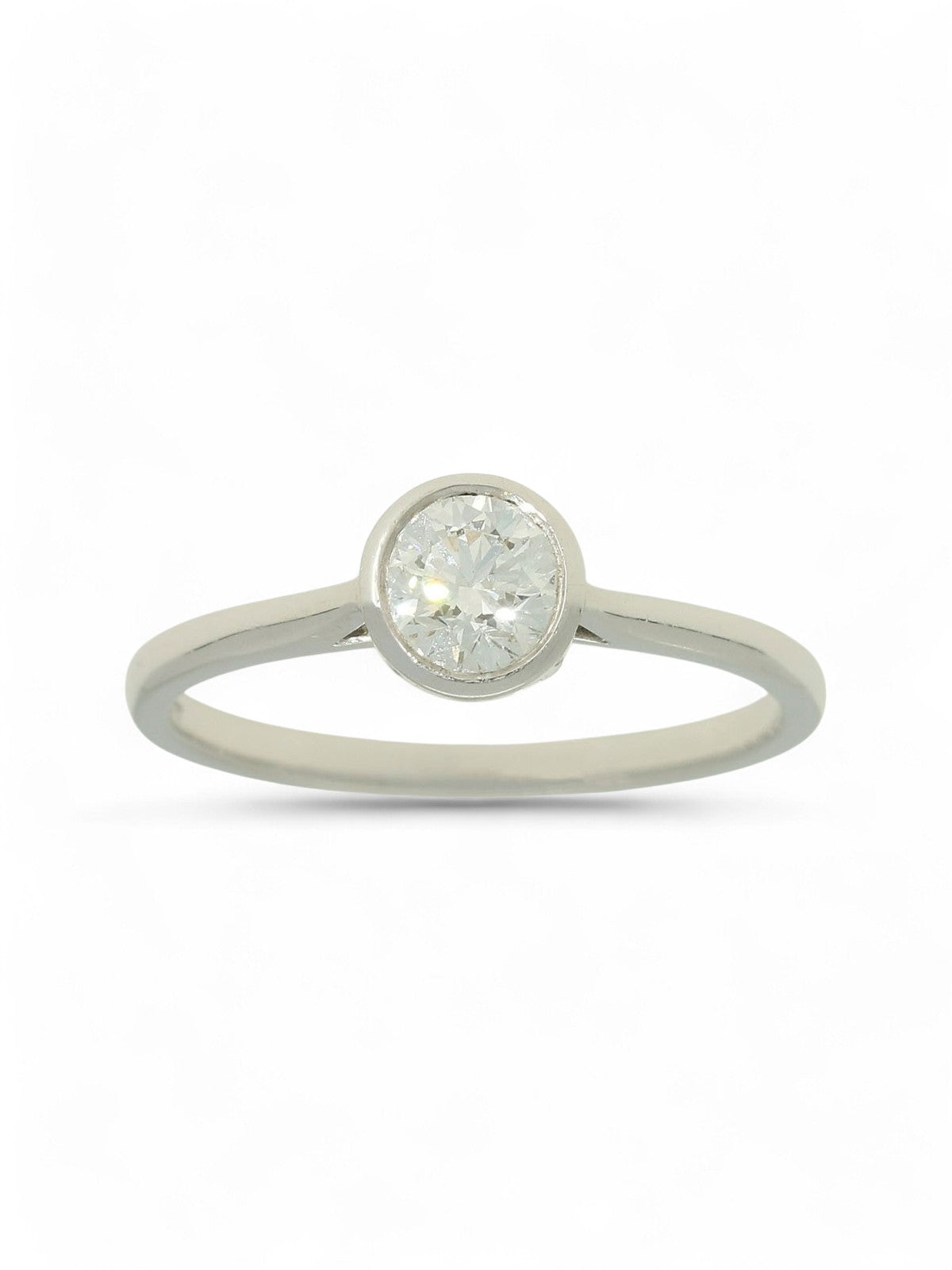Diamond Solitaire Engagement Ring 0.50ct Round Brilliant Cut in Platinum