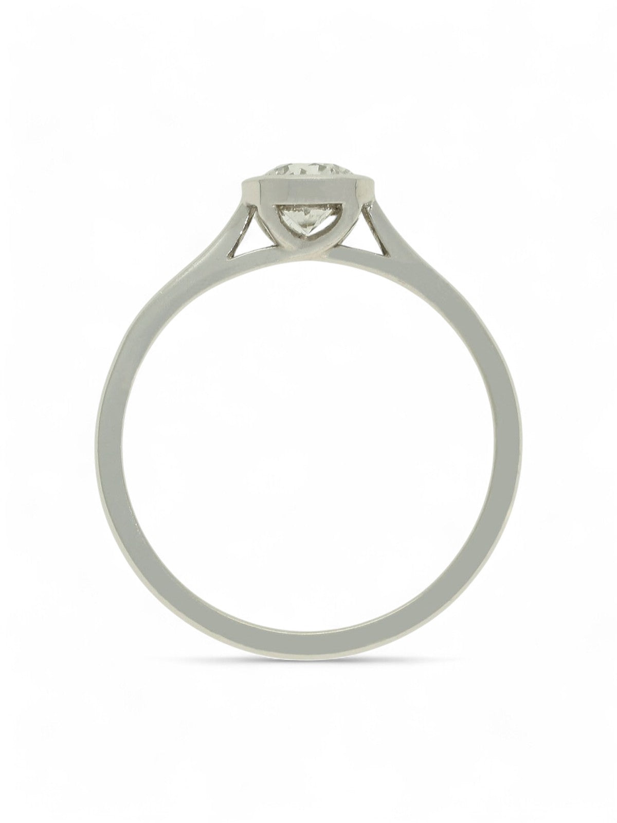 Diamond Solitaire Engagement Ring 0.50ct Round Brilliant Cut in Platinum