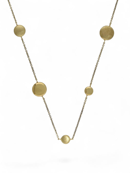 Beaded Necklace in 9ct Yellow Gold