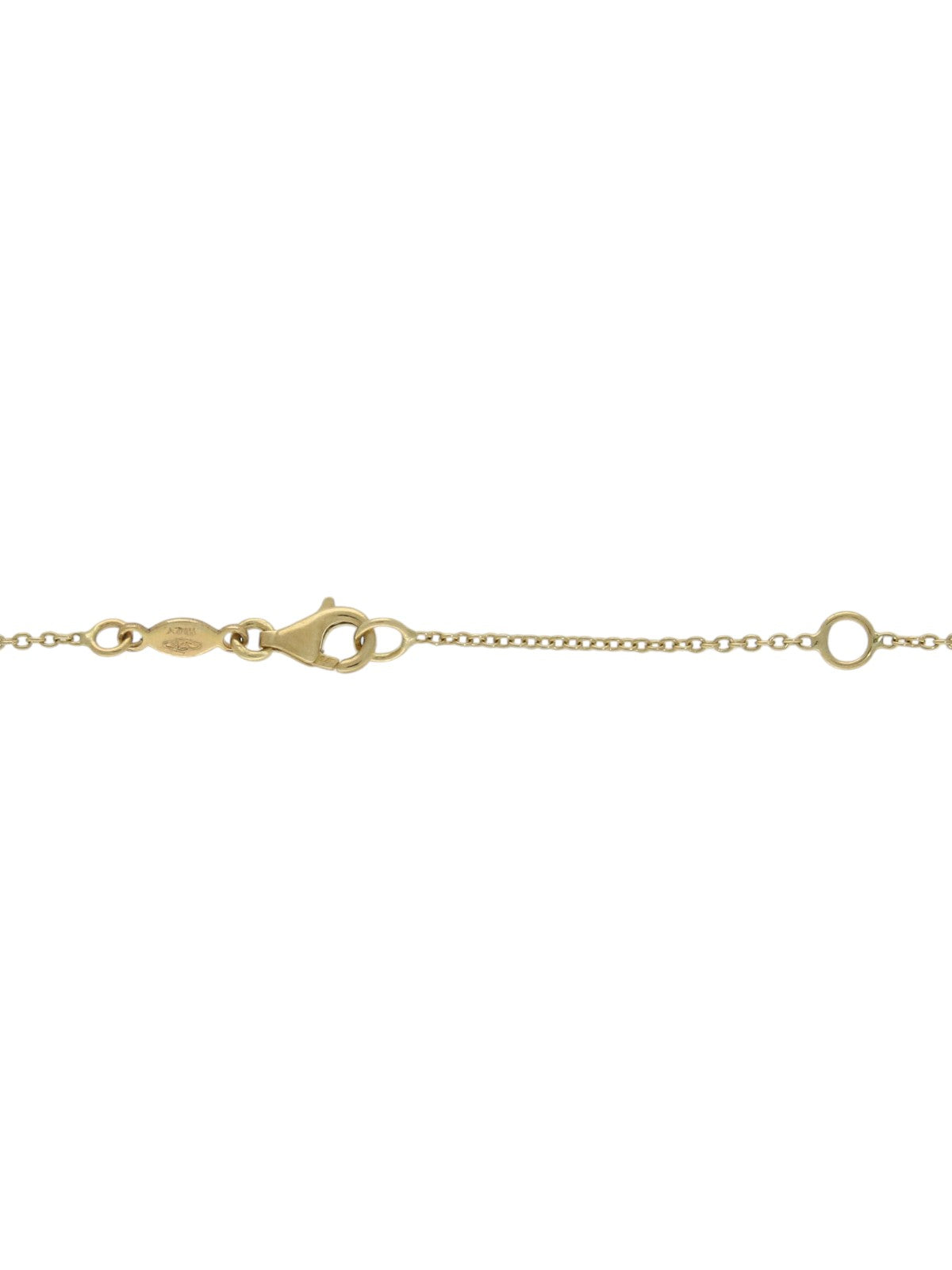 9ct Yellow Gold Open Circle Station Necklace