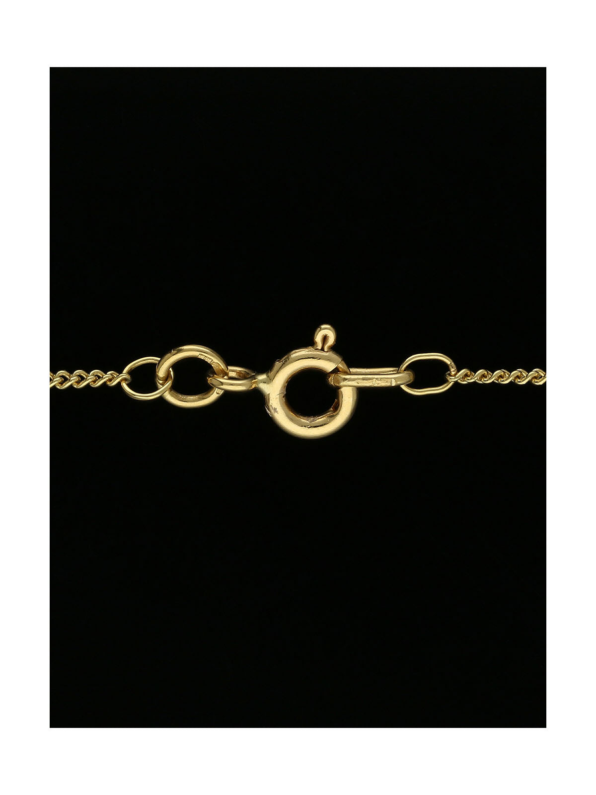 Diamond Oval Cut 0.30ct Solitaire Pendant Necklace in 18ct Yellow Gold