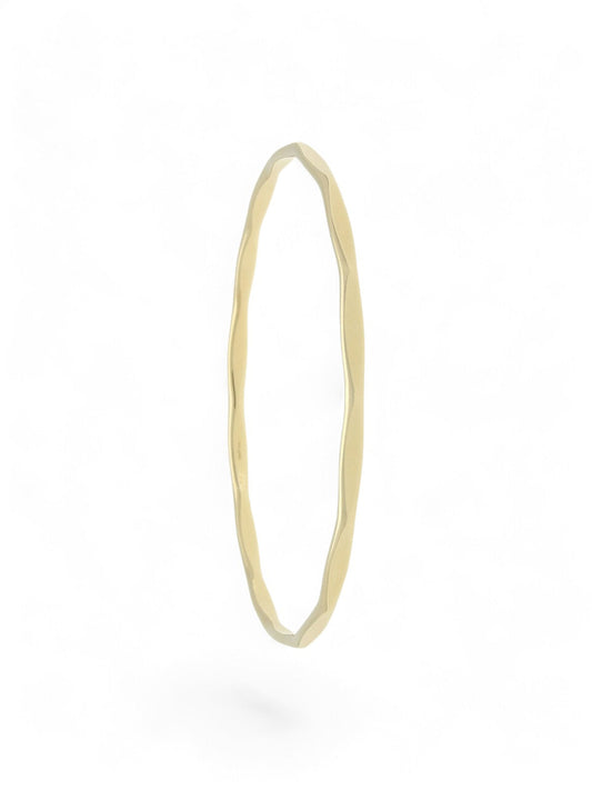 Faceted Bangle in 9ct Yellow Gold