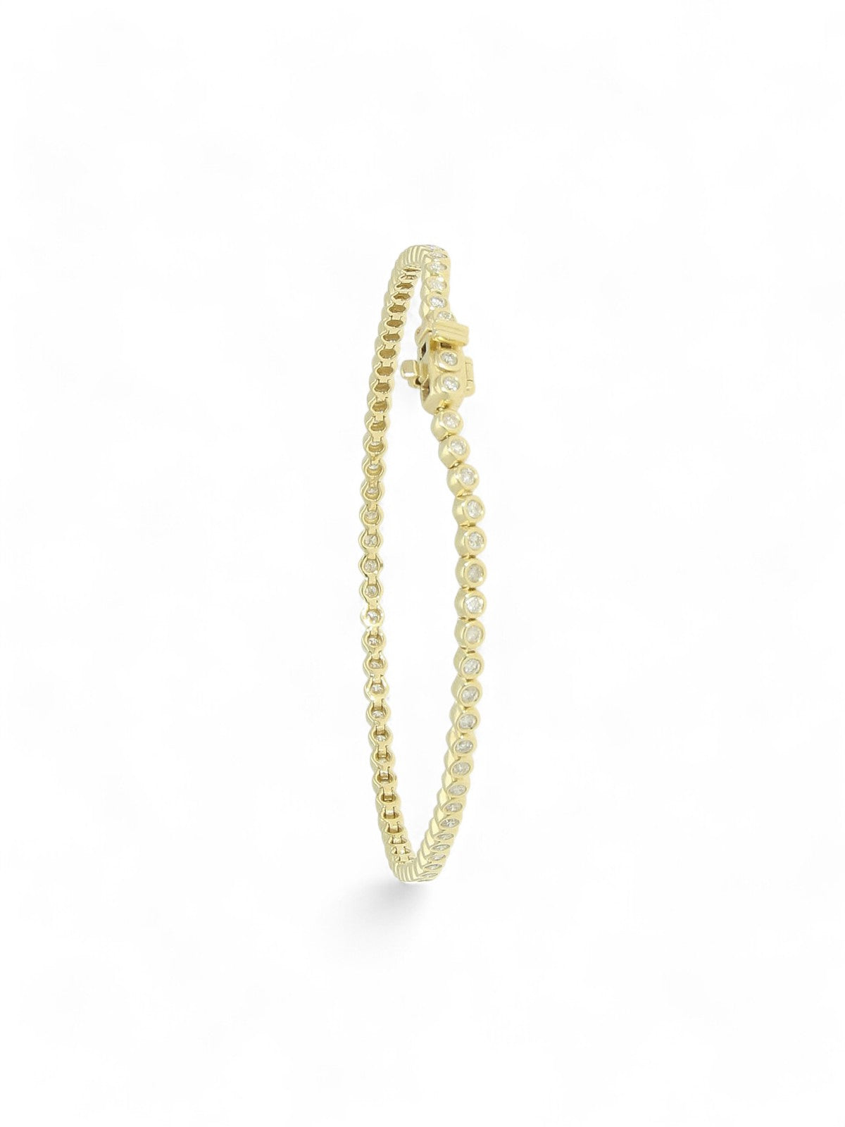 Diamond Line Bracelet 1.10ct in 9ct Yellow Gold