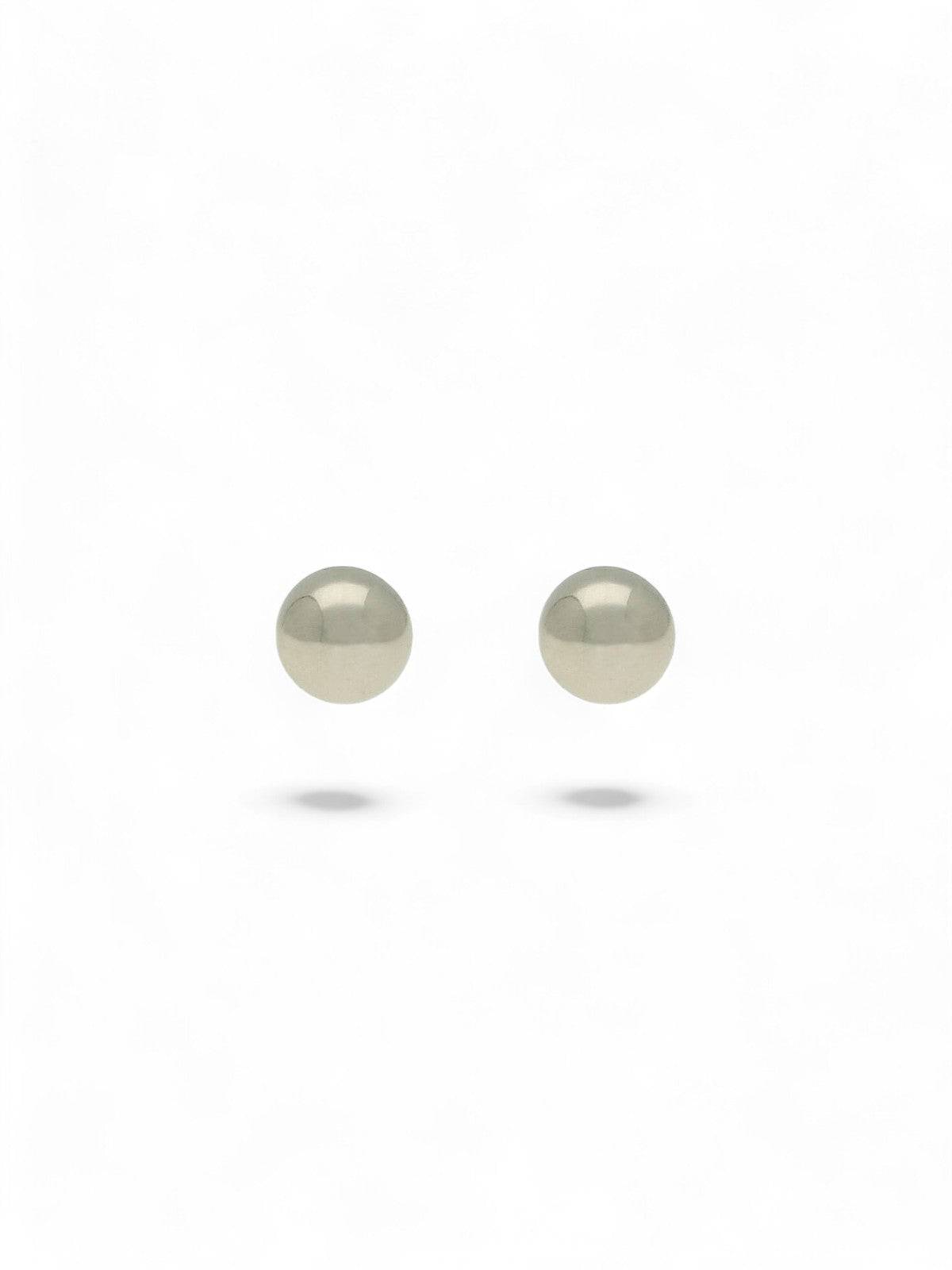 Ball Stud Earrings 3mm in 9ct White Gold