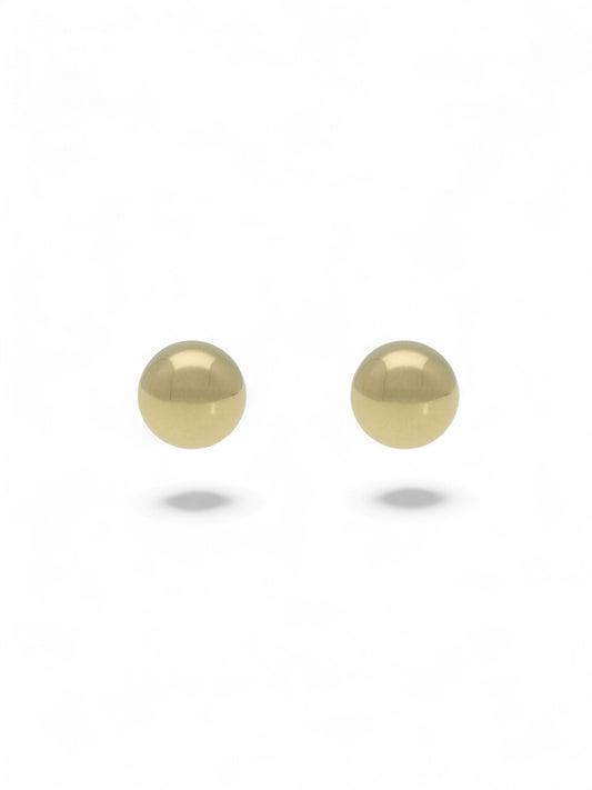 Ball Stud Earrings 6mm in 9ct Yellow Gold