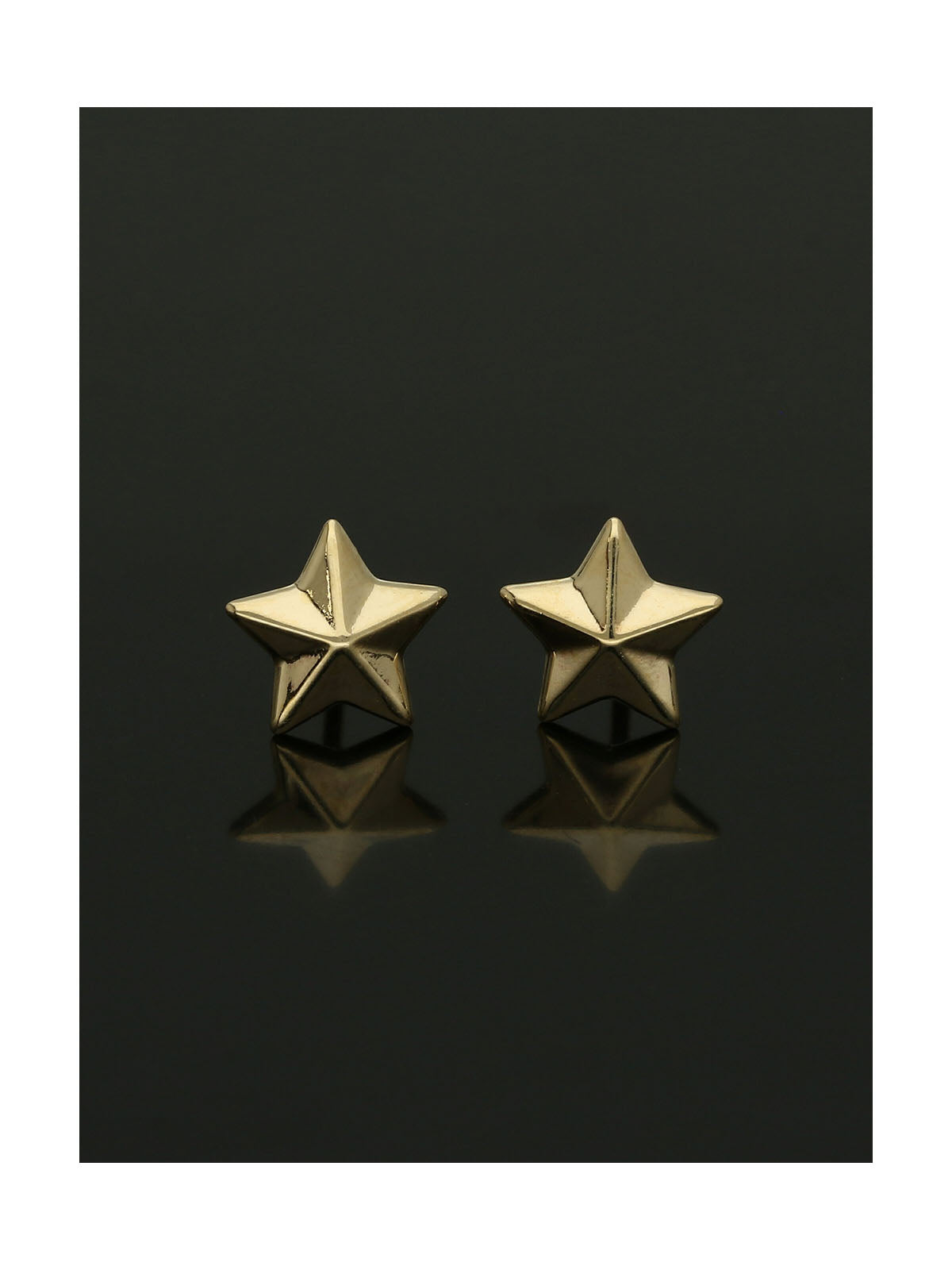 Star Stud Earrings in 9ct Yellow Gold