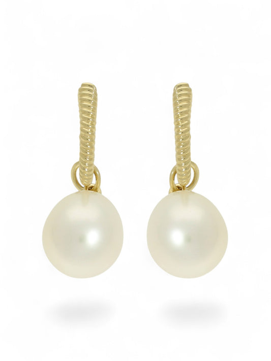 Freshwater Pearl Hoop Earrings