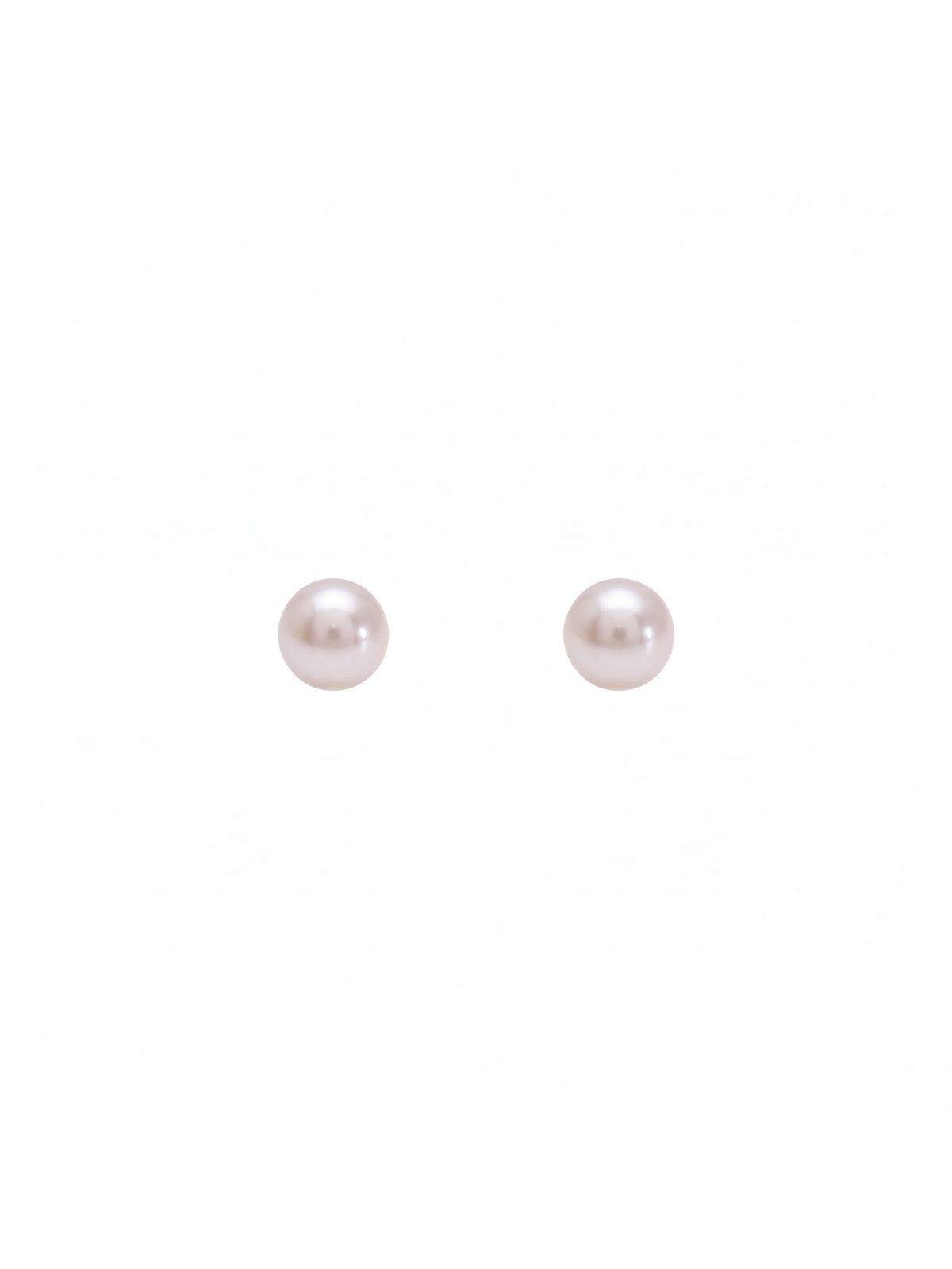 White Cultured Akoya Pearl Stud Earrings 6-6.5mm in 9ct Yellow Gold (Copy)