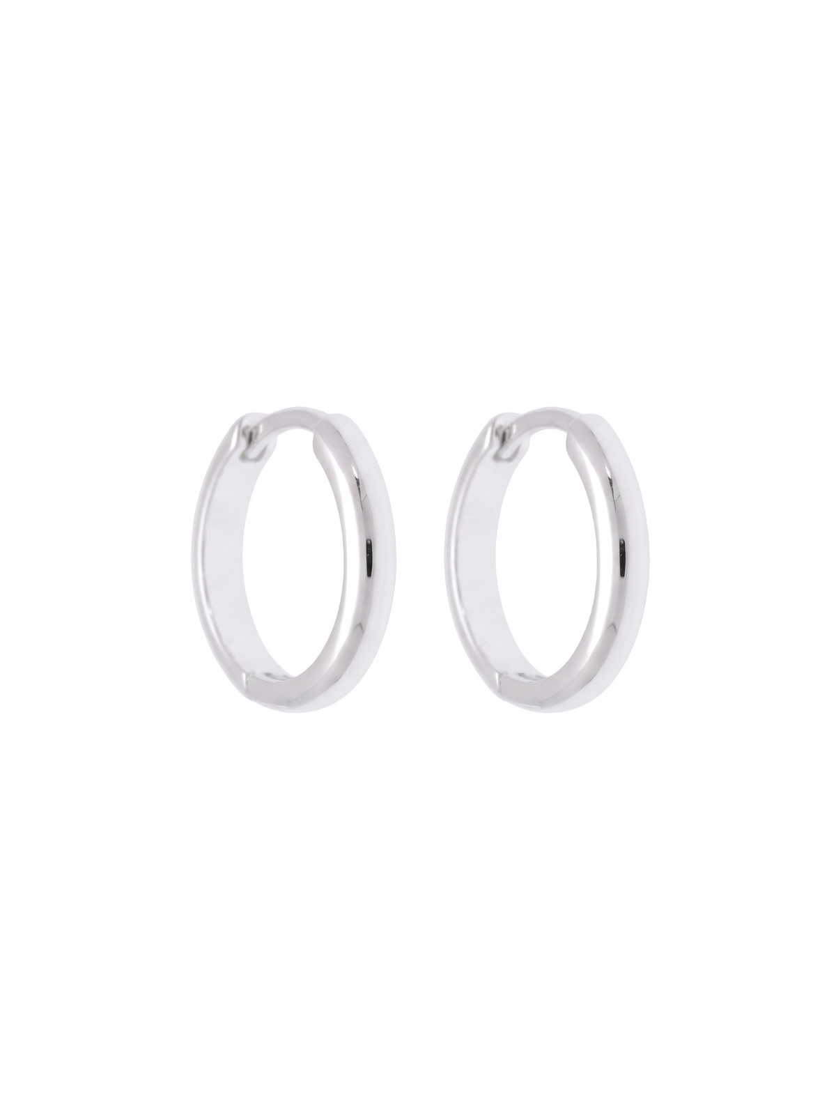 Silver Huggie Hoop Earrings 20mm