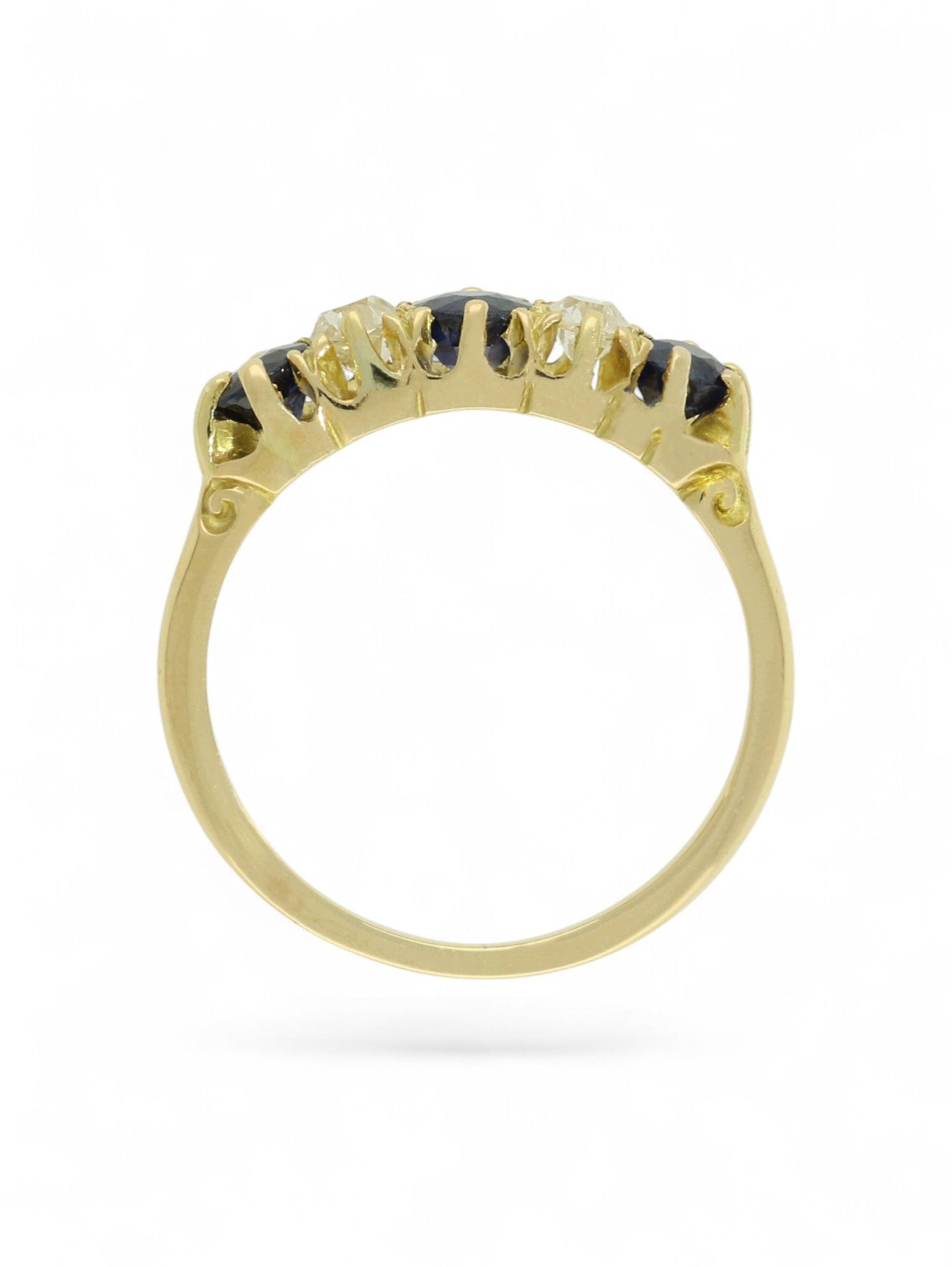 Pre-Owned Sapphire & Diamond Five Stone Ring