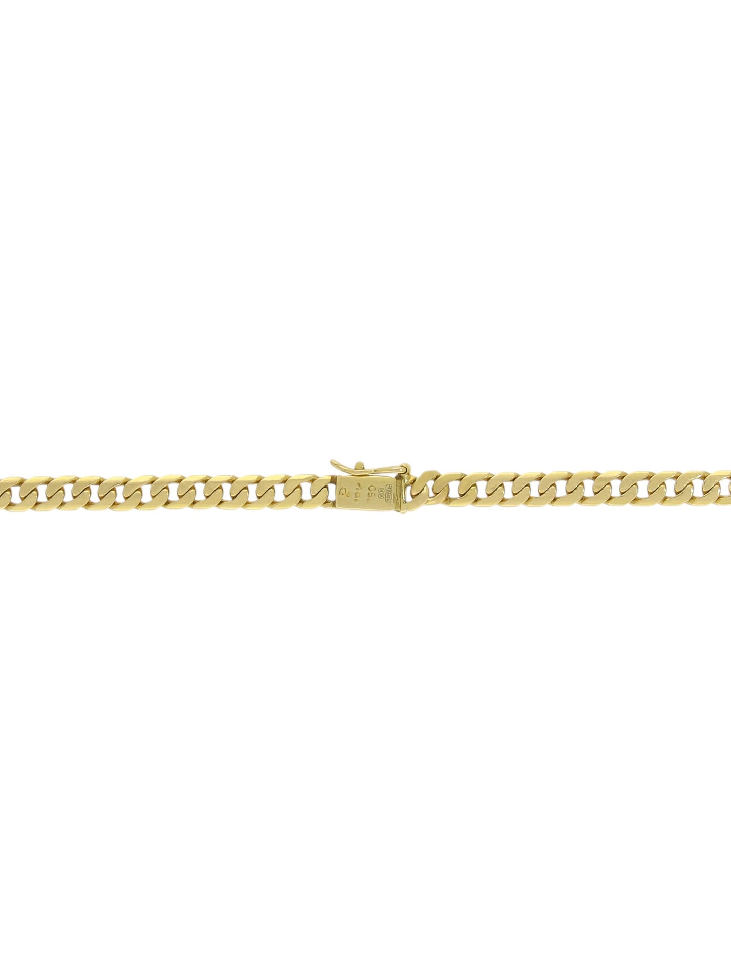 Pre-Owned 20" Flat Curb Chain in 18ct Yellow Gold