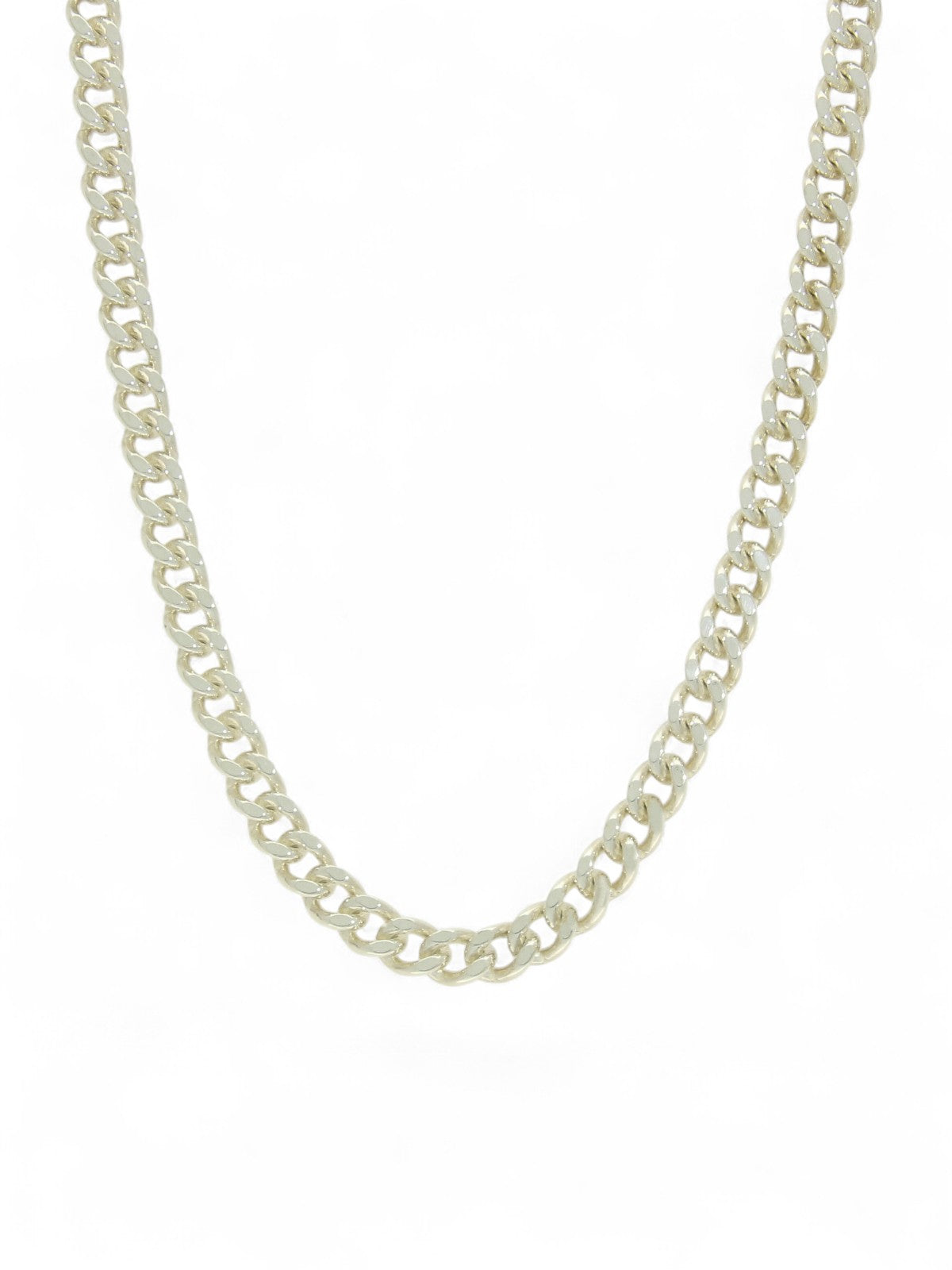 Pre Owned Filed Curb Chain in Silver
