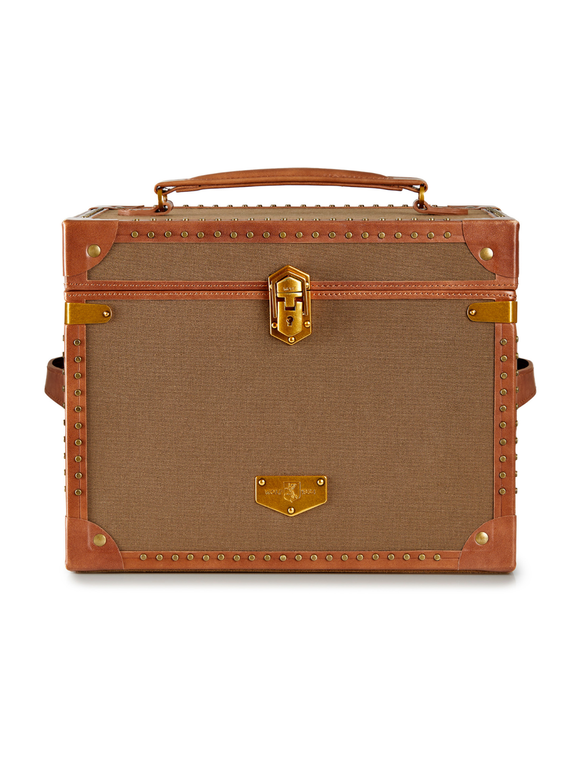 Wolf Ida Trunk Jewellery Box - Khaki *Online Exclusive*