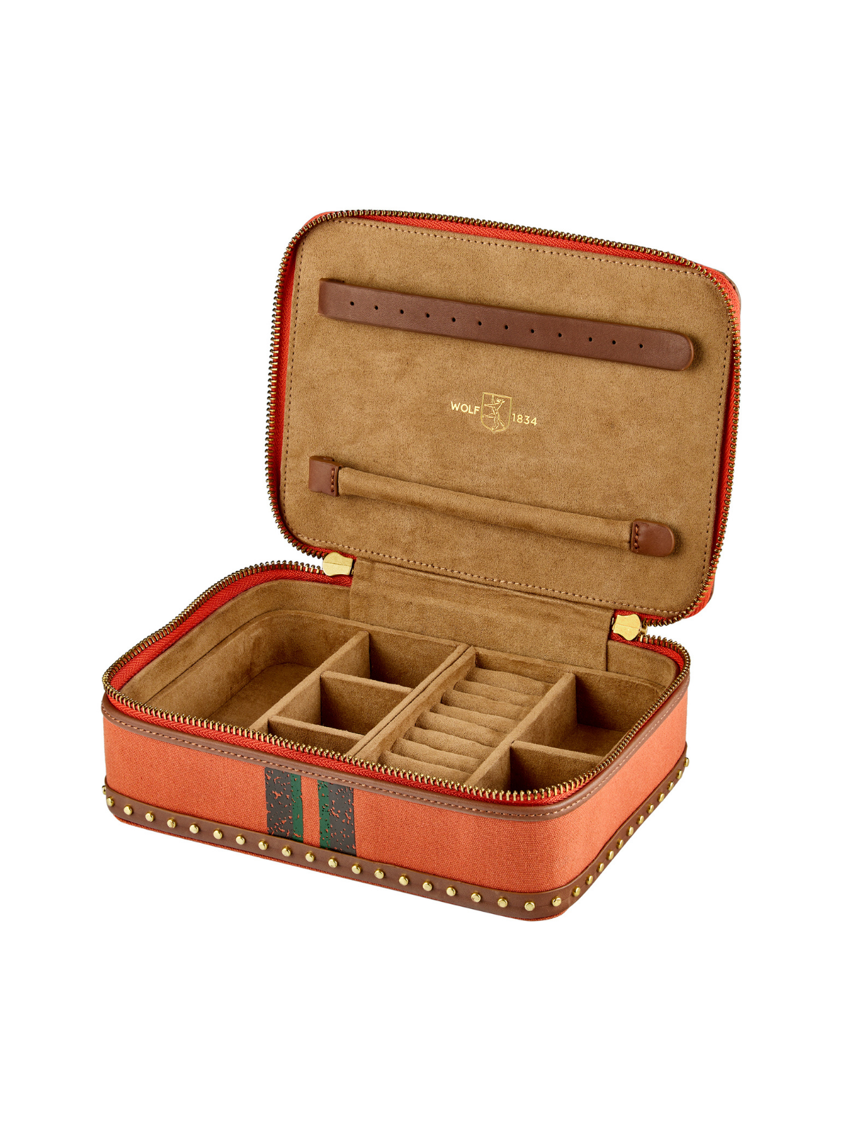 Wolf Ida Travel Jewellery Case - Orange *Online Exclusive*