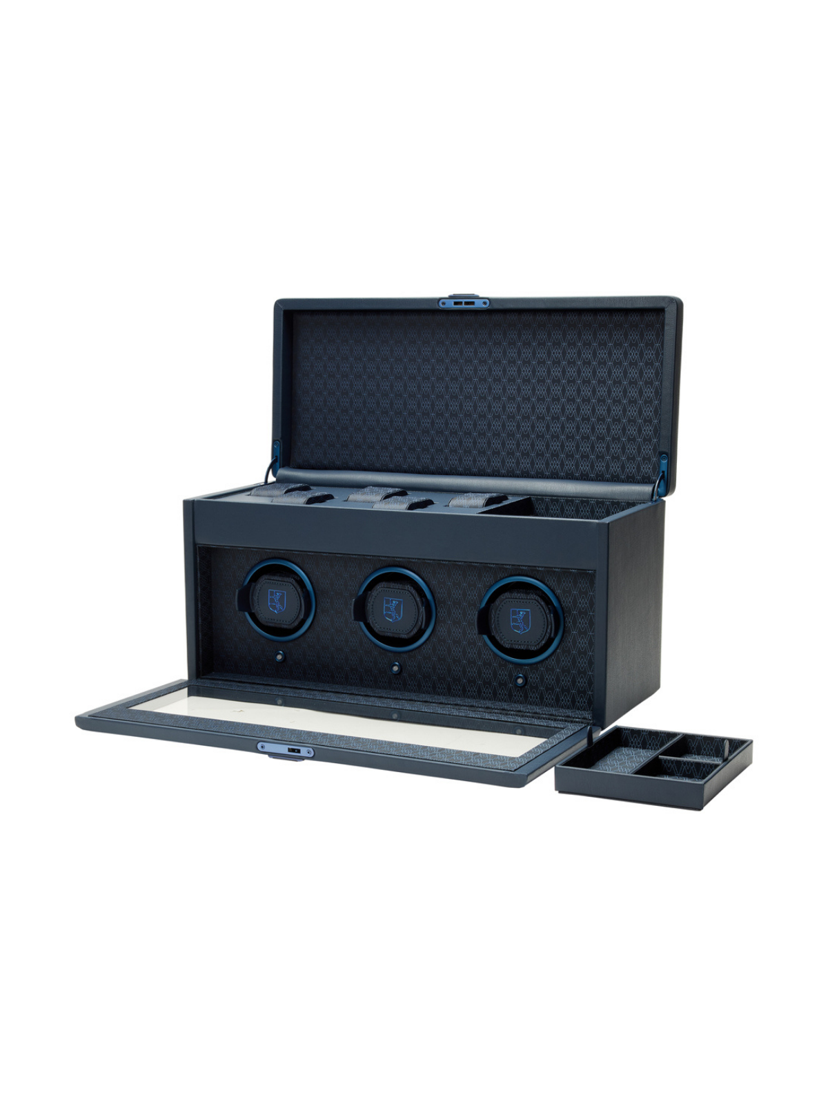 Wolf Earth Triple Watch Winder - Midnight Blue *Online Exclusive*