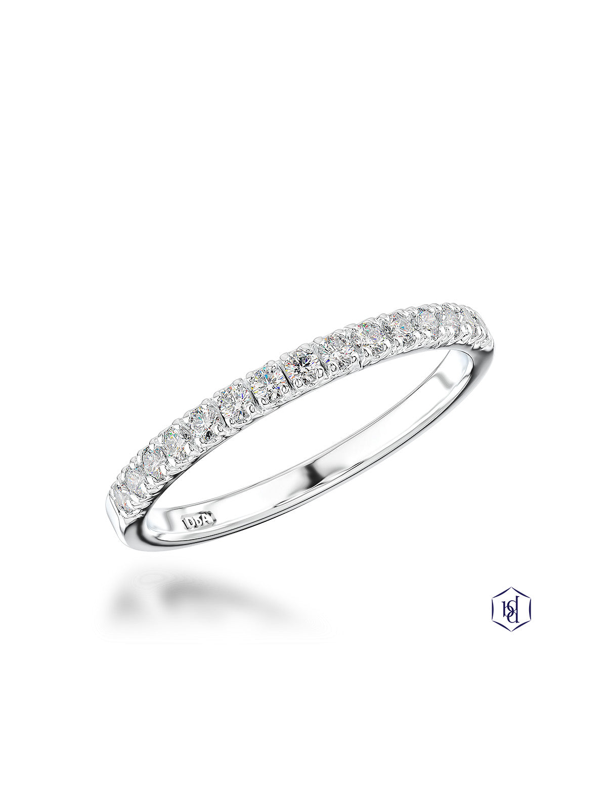 Skye Eternity 0.22ct Diamond Round Brilliant Cut Half Eternity Ring in Platinum