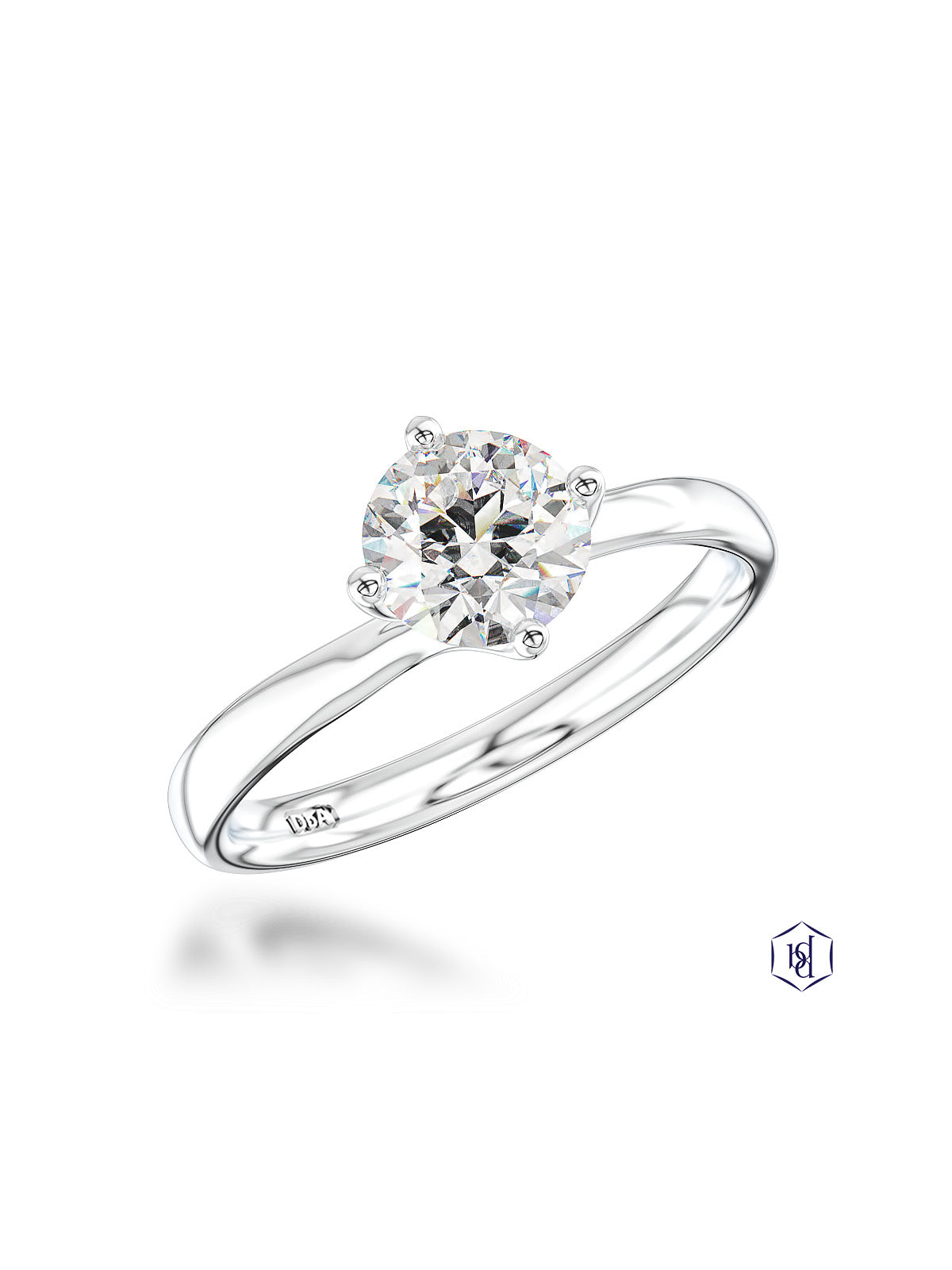 Canna 0.70ct Diamond Round Brilliant Cut Solitaire Ring in Platinum