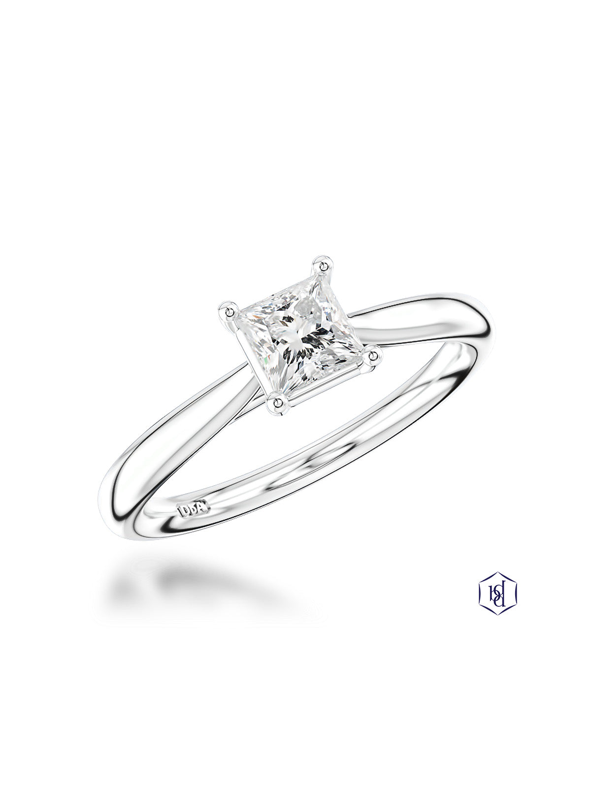 Classic Princess 0.40ct Diamond Princess Cut Solitaire Ring in Platinum