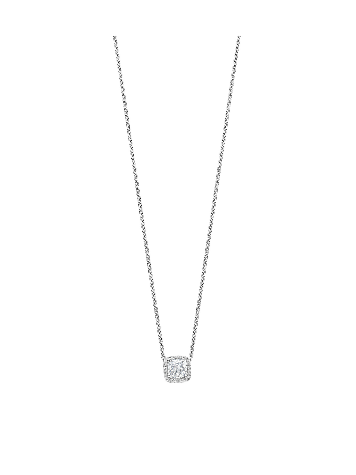 Ti Sento Classic Square Zirconia Necklace 34104ZI/42