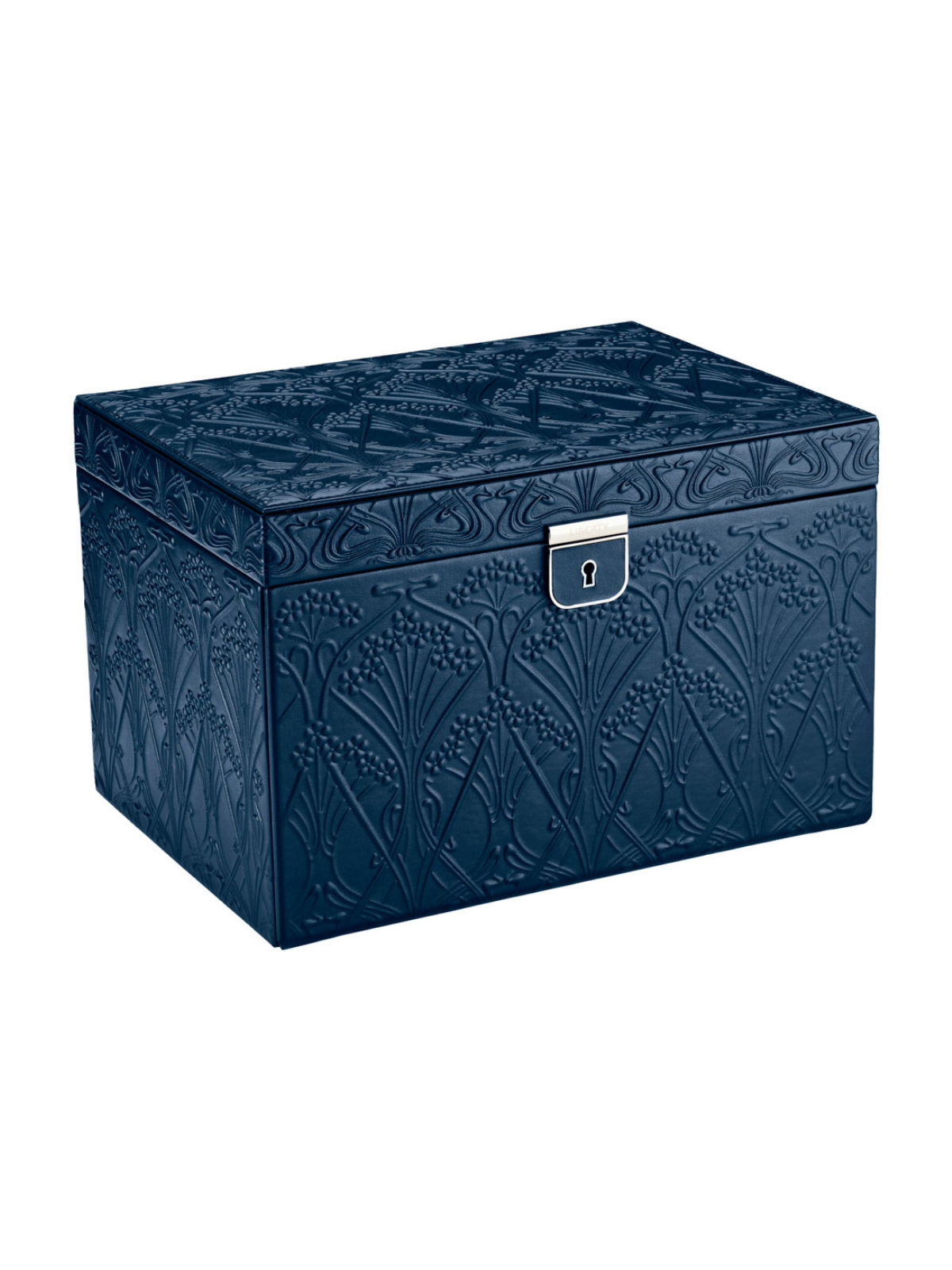 Wolf x Liberty All Over Ianthe Large Jewellery Box - Navy *Online Exclusive*