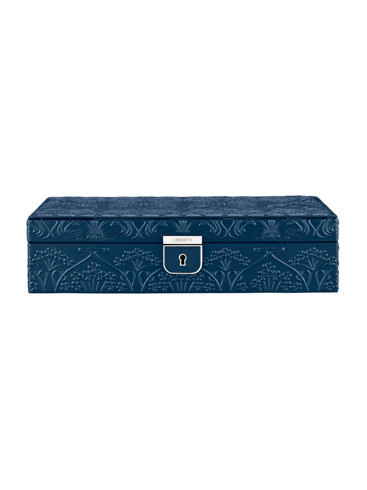 Wolf x Liberty All Over Ianthe Medium Jewellery Box - Navy *Online Exclusive*