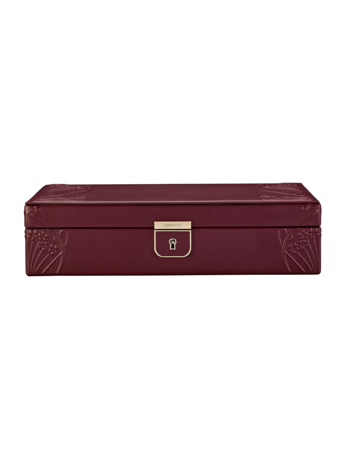 Wolf x Liberty Ianthe Medium Jewellery Box - Burgundy *Online Exclusive*