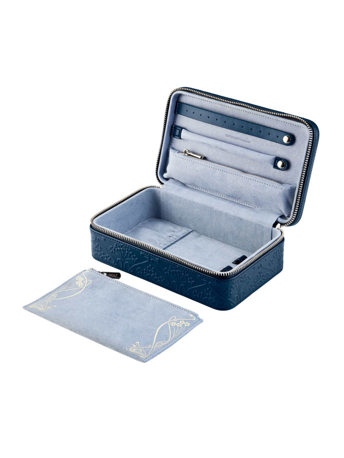 Wolf x Liberty All Over Ianthe Medium Jewellery Case - Navy *Online Exclusive*