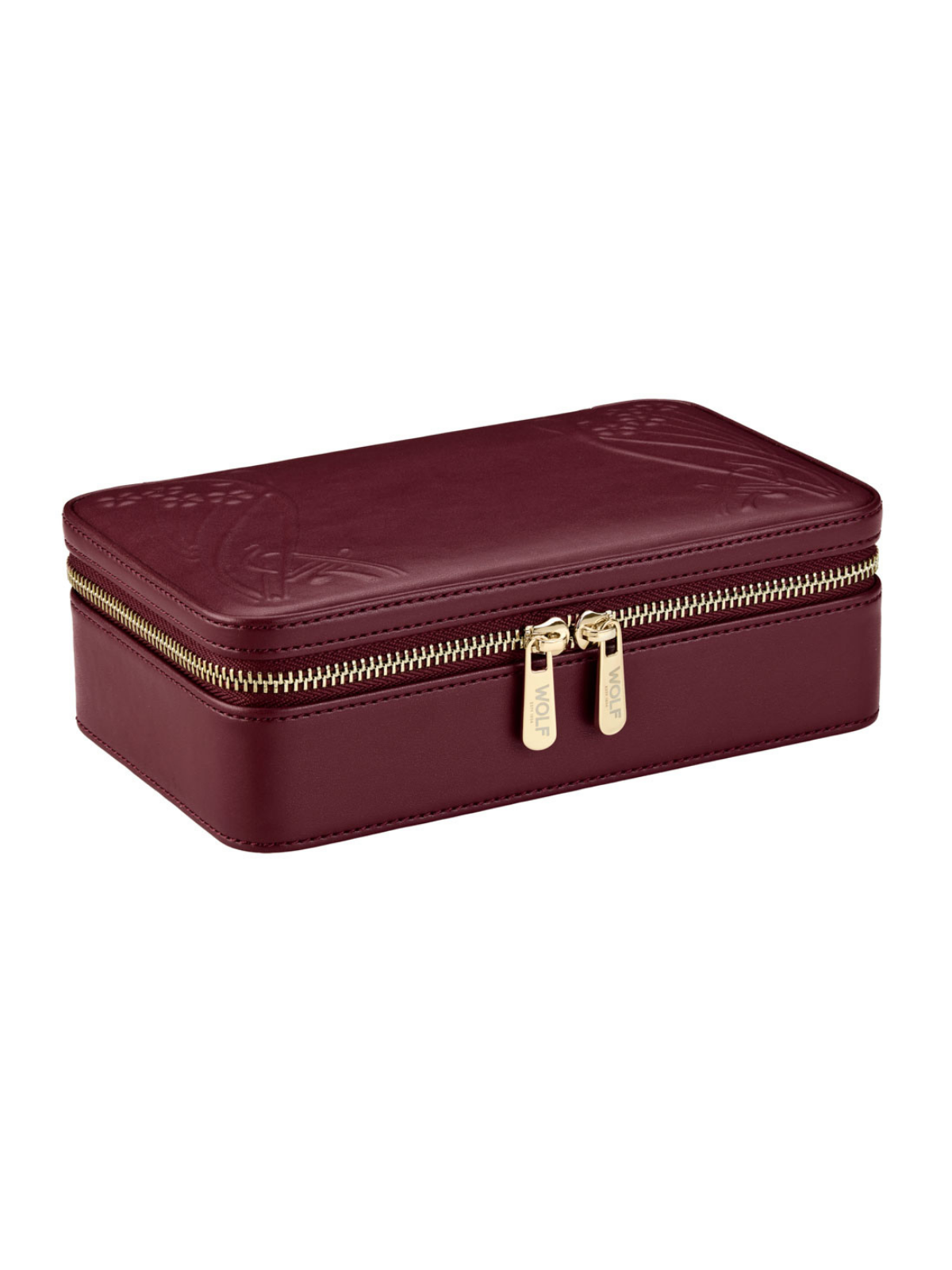 Wolf x Liberty Ianthe Medium Jewellery Case - Burgundy *Online Exclusive*