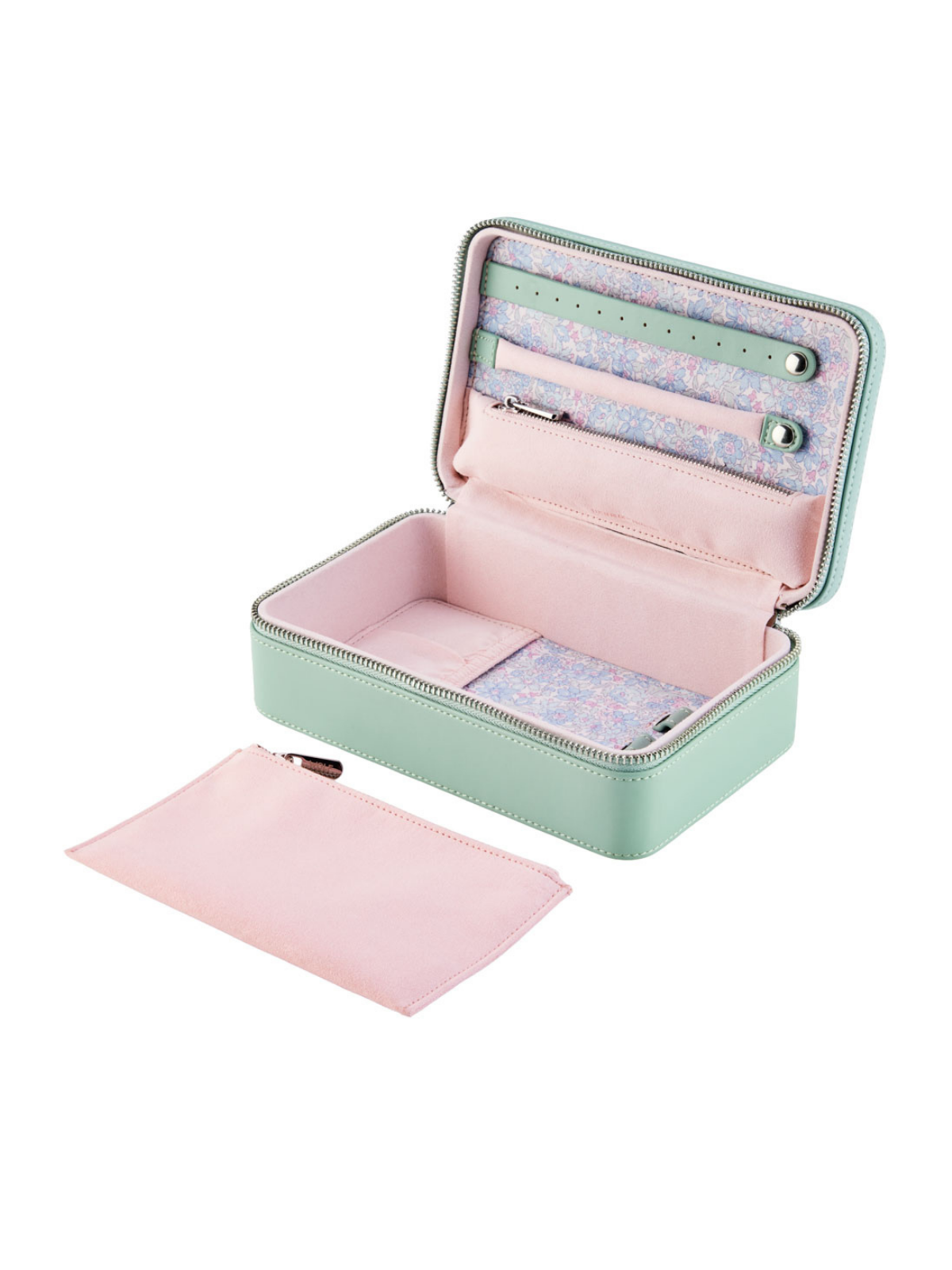 Wolf x Liberty Julia Interior Print Medium Jewellery Case - Sage Green *Online Exclusive*