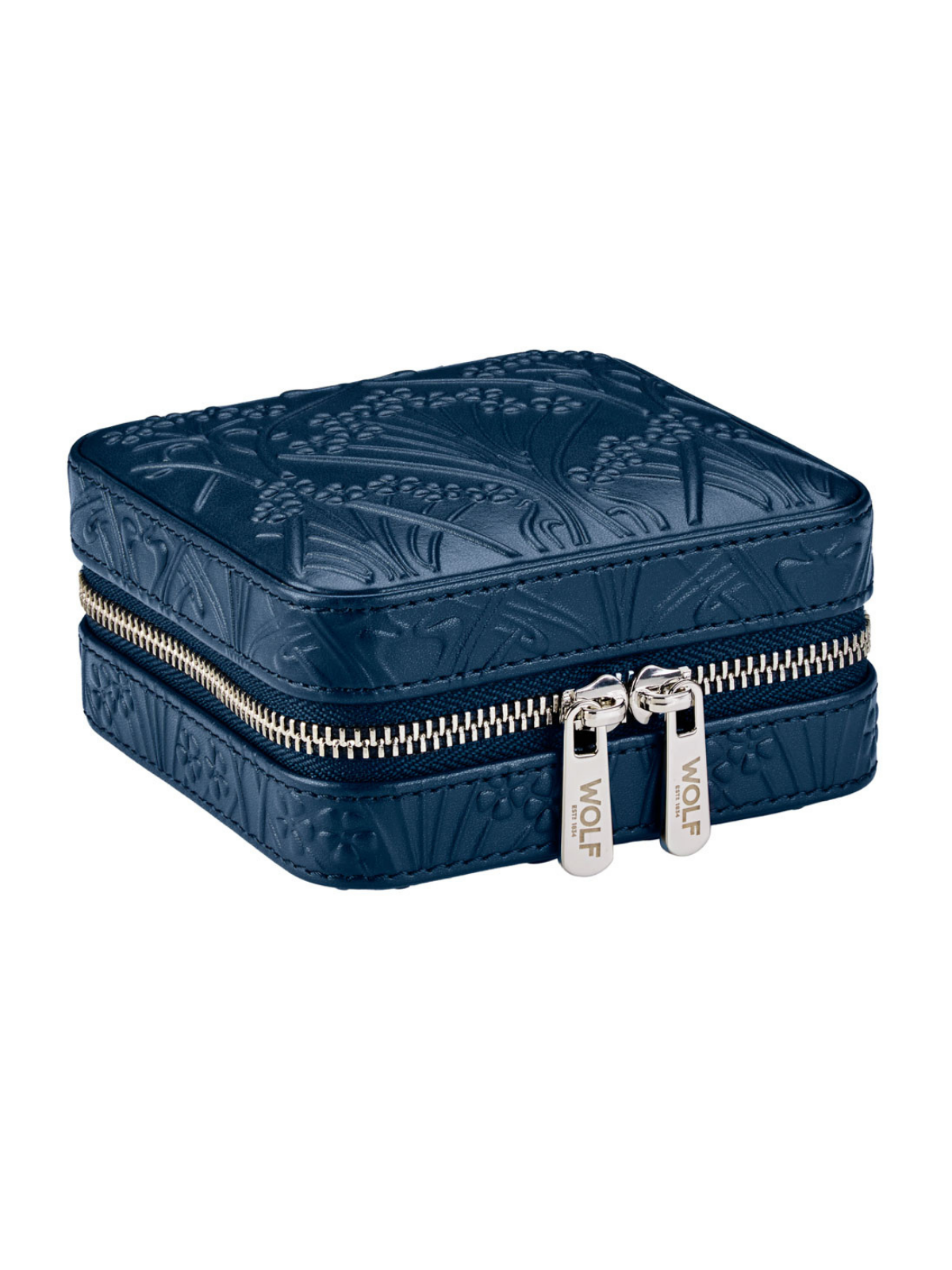 Wolf x Liberty All Over Ianthe Small Jewellery Case - Navy *Online Exclusive*