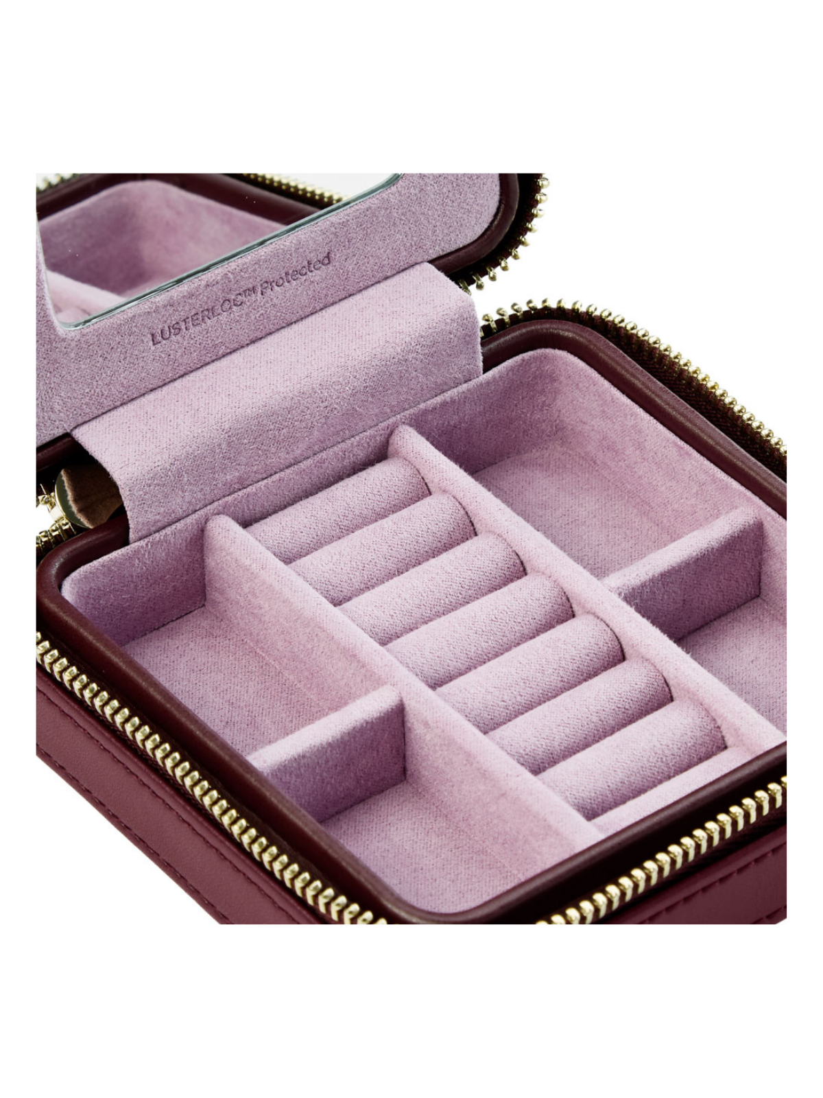 Wolf x Liberty Ianthe Small Jewellery Case - Burgundy *Online Exclusive*