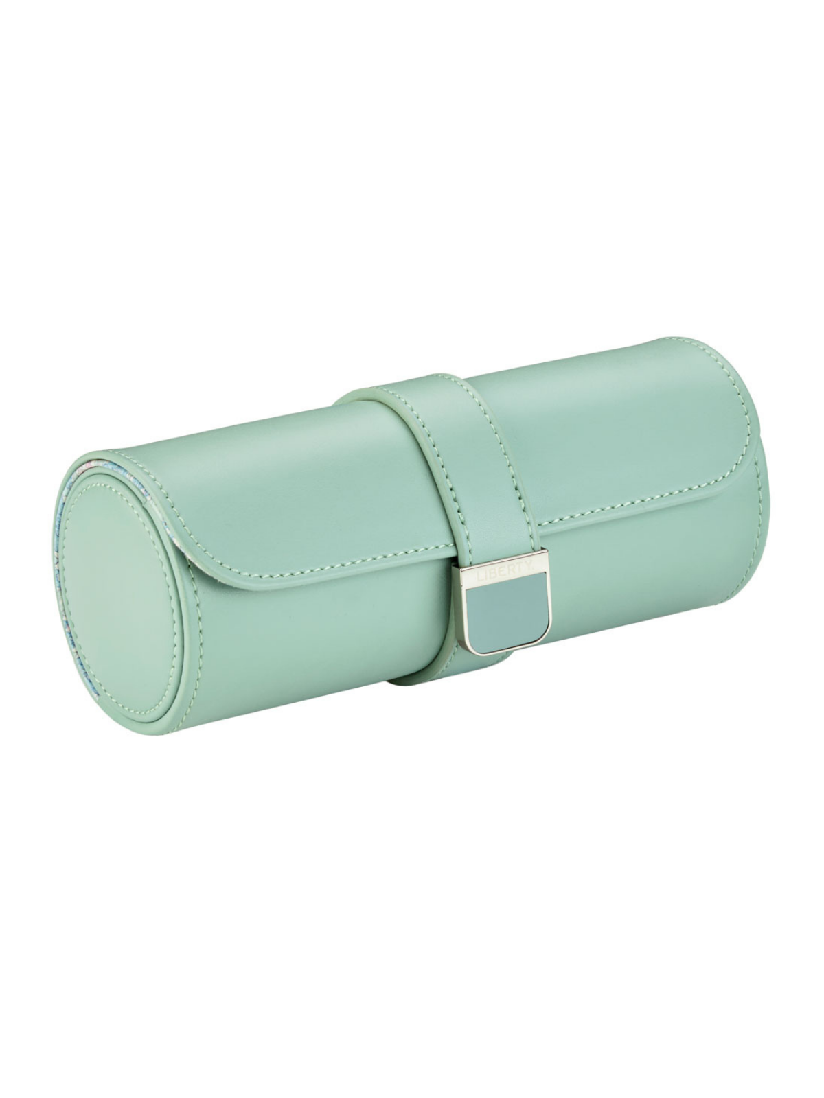 Wolf x Liberty Julia Interior Print Triple Watch Roll - Sage Green *Online Exclusive*