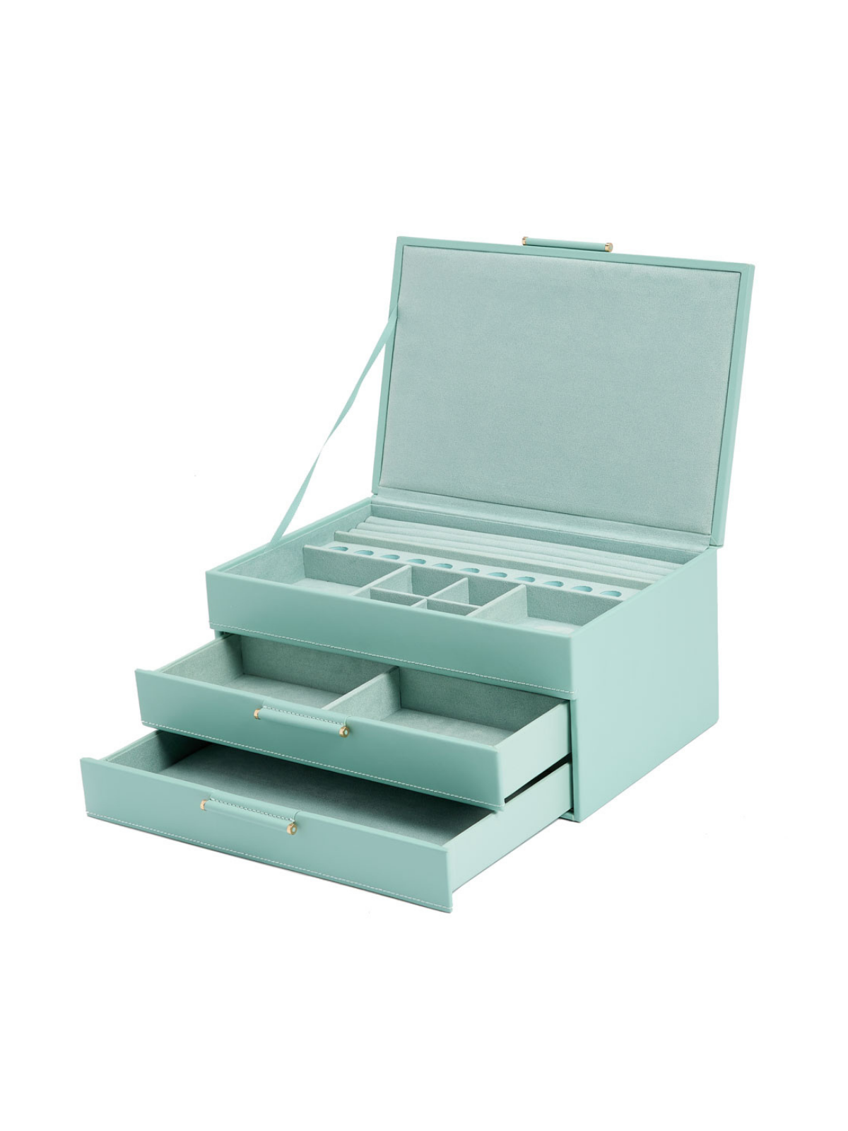 Wolf Sophia Jewellery Box with Drawers - Jade *Online Exclusive*