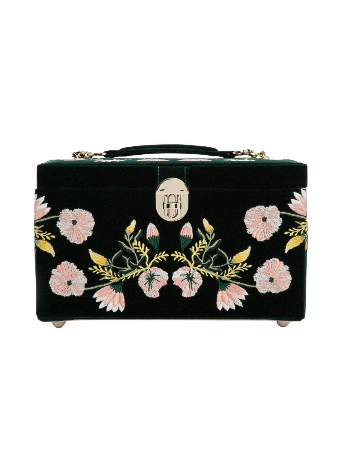 Wolf Zoe Medium Jewellery Box - Forest Green *Online Exclusive*