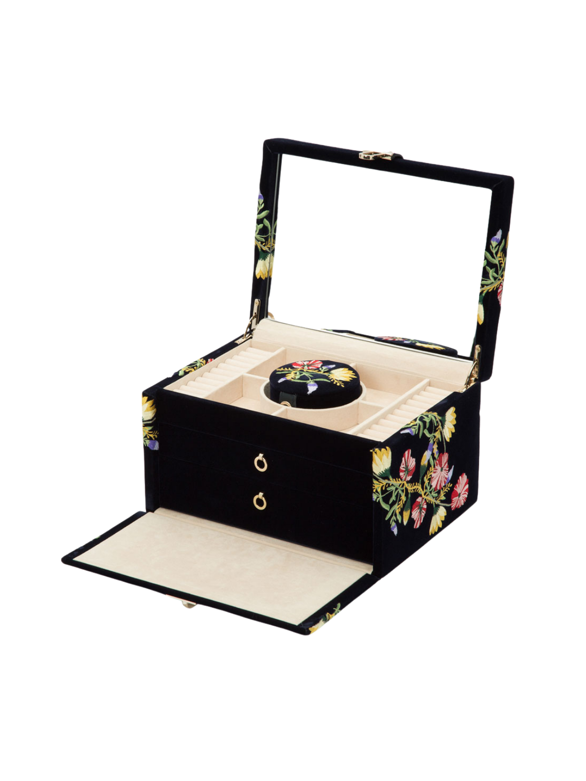 Wolf Zoe Medium Jewellery Box - Indigo *Online Exclusive*