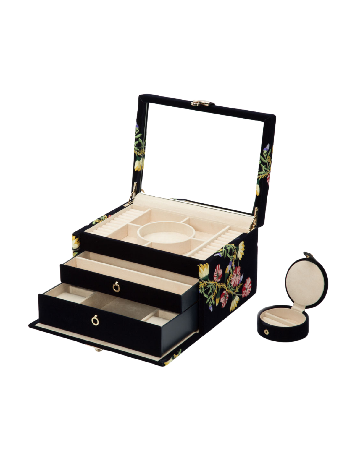 Wolf Zoe Medium Jewellery Box - Indigo *Online Exclusive*