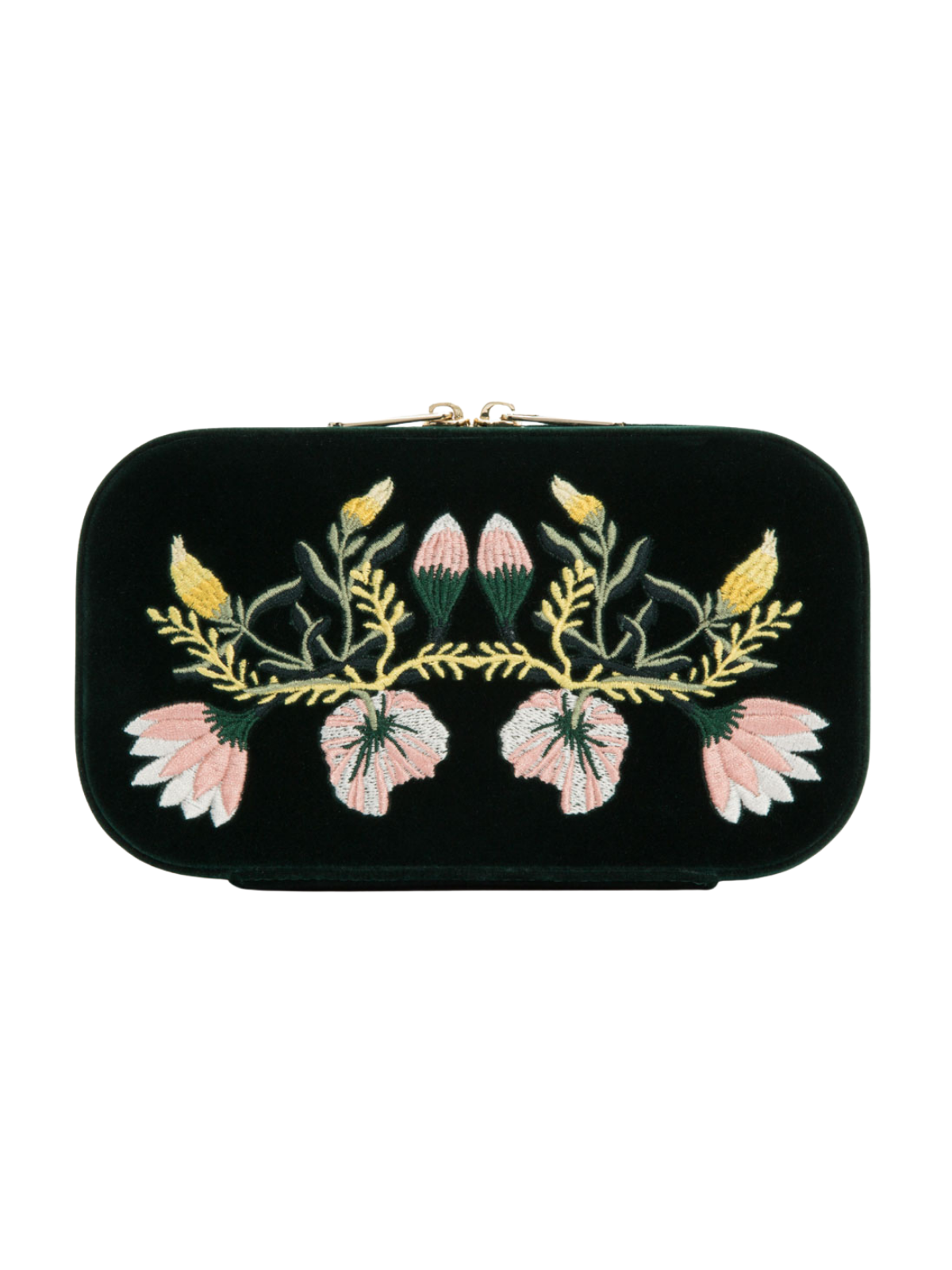 Wolf Zoe Travel Jewellery Box - Forest Green *Online Exclusive*