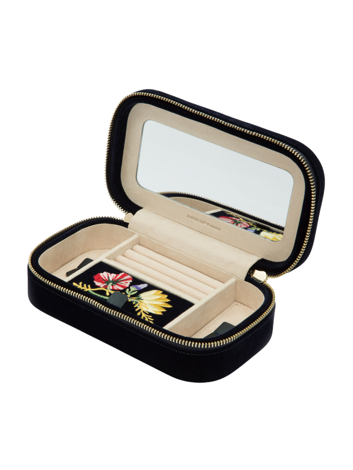 Wolf Zoe Travel Jewellery Box - Indigo *Online Exclusive*