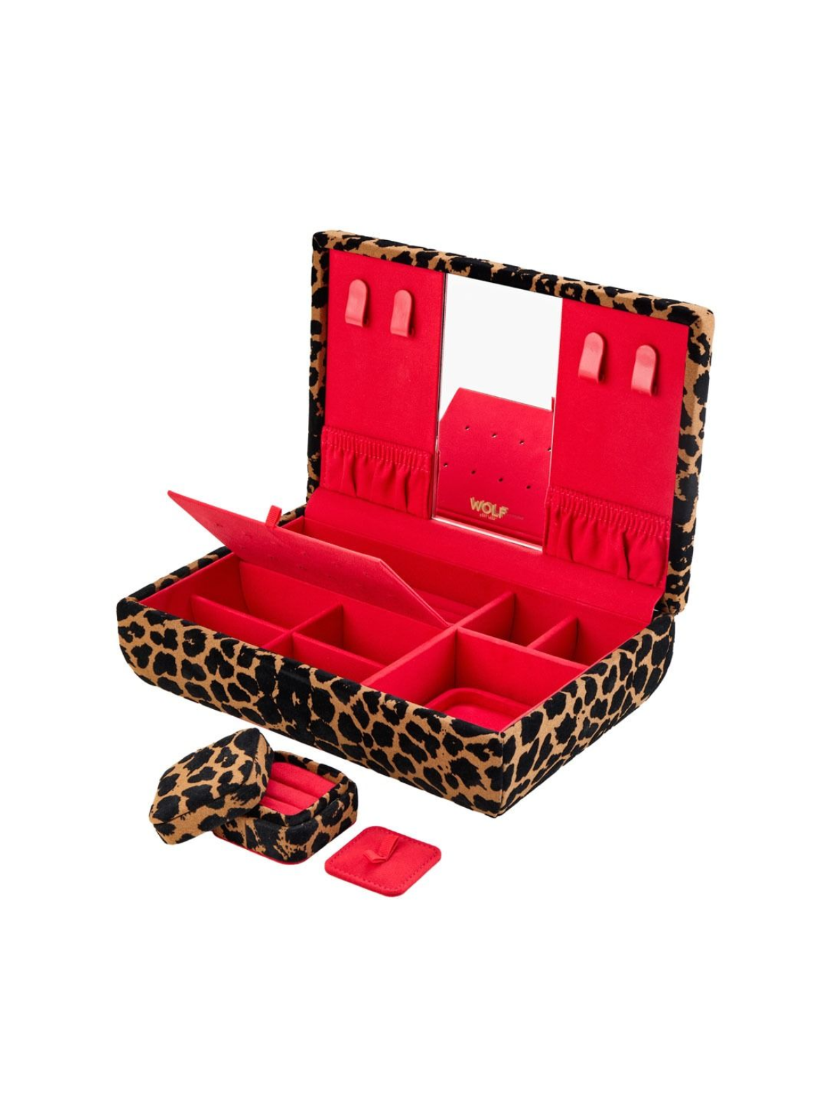 WOLF Savanna Leopard Print Medium Jewellery Box