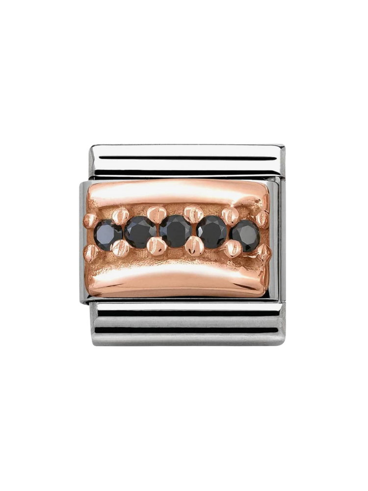 Nomination Classic Black Curve Charm 430304-10