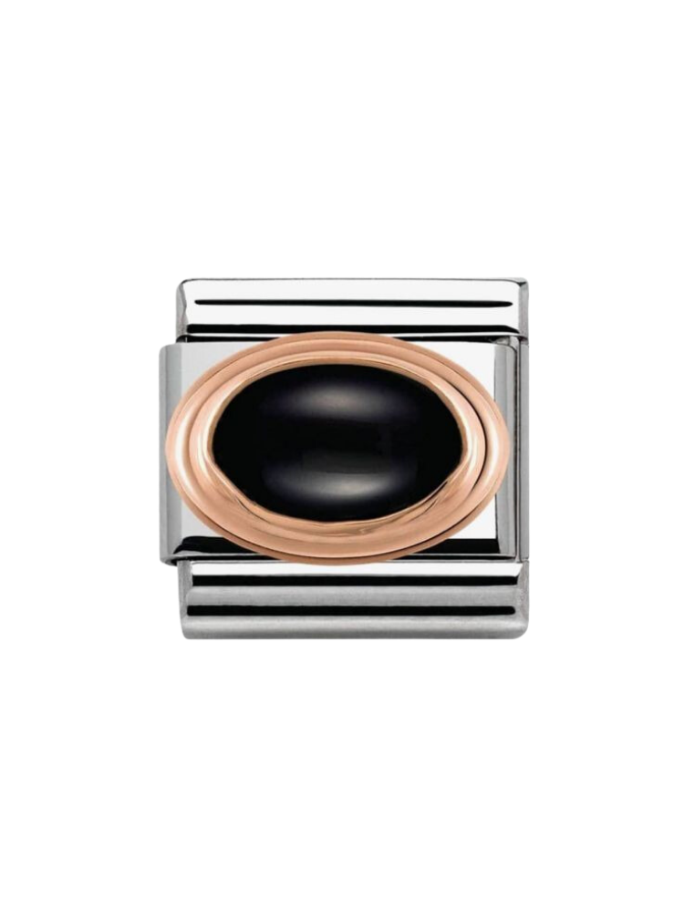 Nomination Classic Black Agate Charm 430501-02