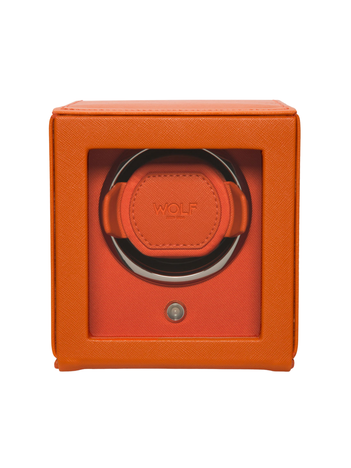 Wolf Cub Single Watch Winder with Cover - Orange *Online Exclusive*