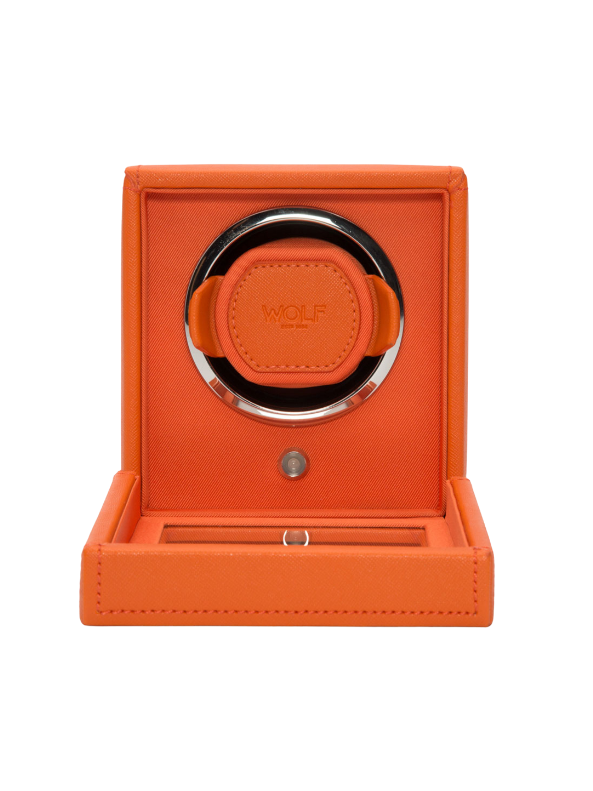 Wolf Cub Single Watch Winder with Cover - Orange *Online Exclusive*