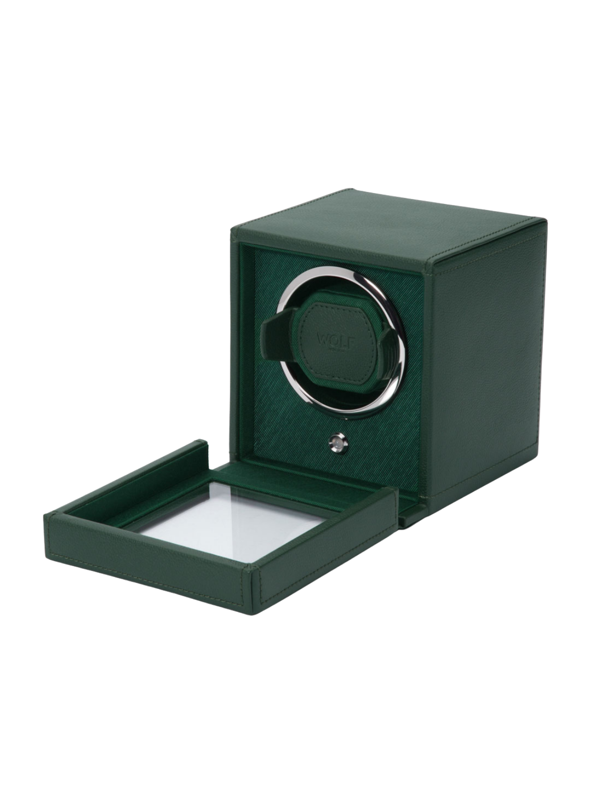 Wolf Cub Single Watch Winder with Cover - Green *Online Exclusive*