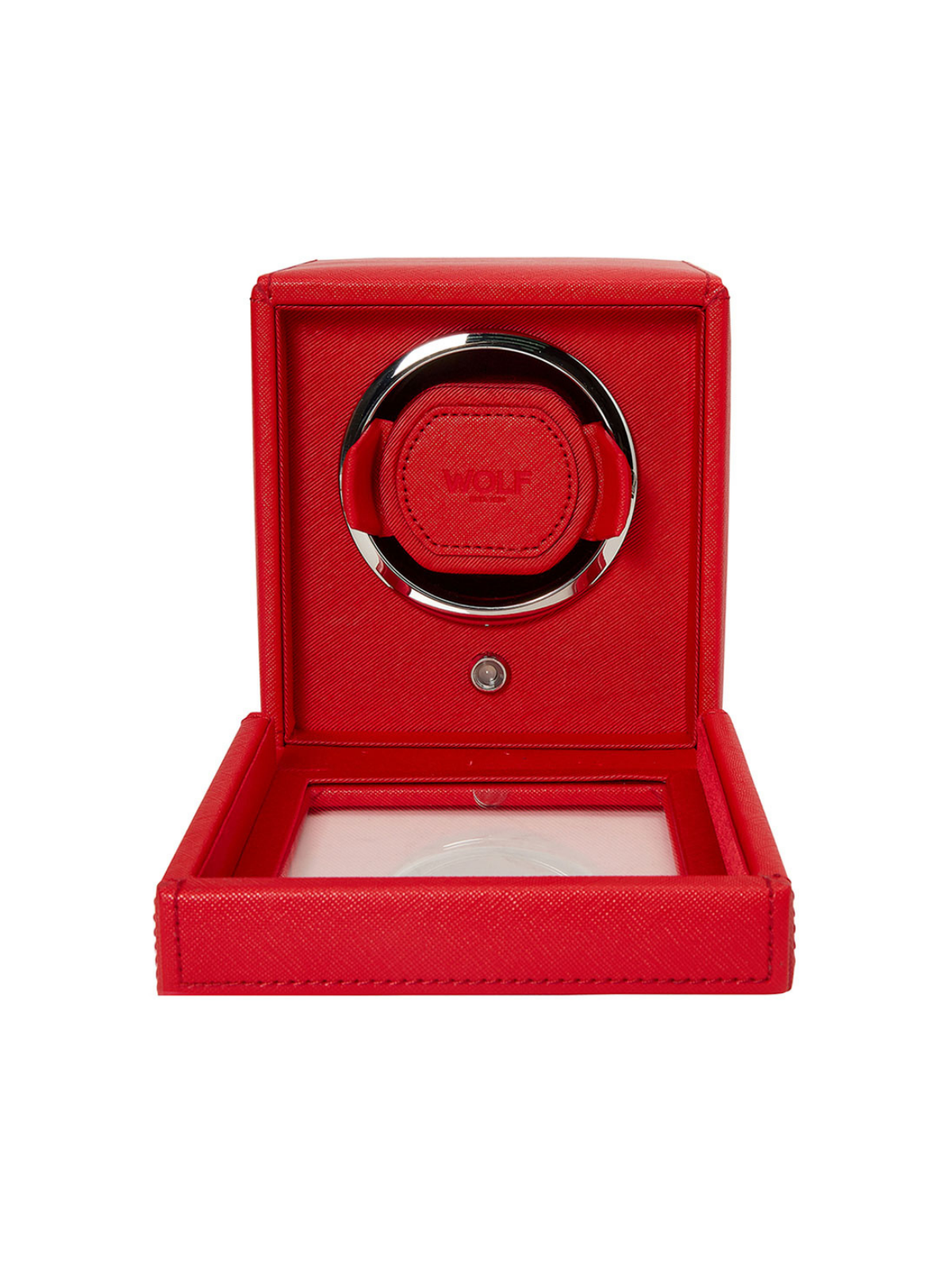Wolf Cub Single Watch Winder with Cover - Red *Online Exclusive*