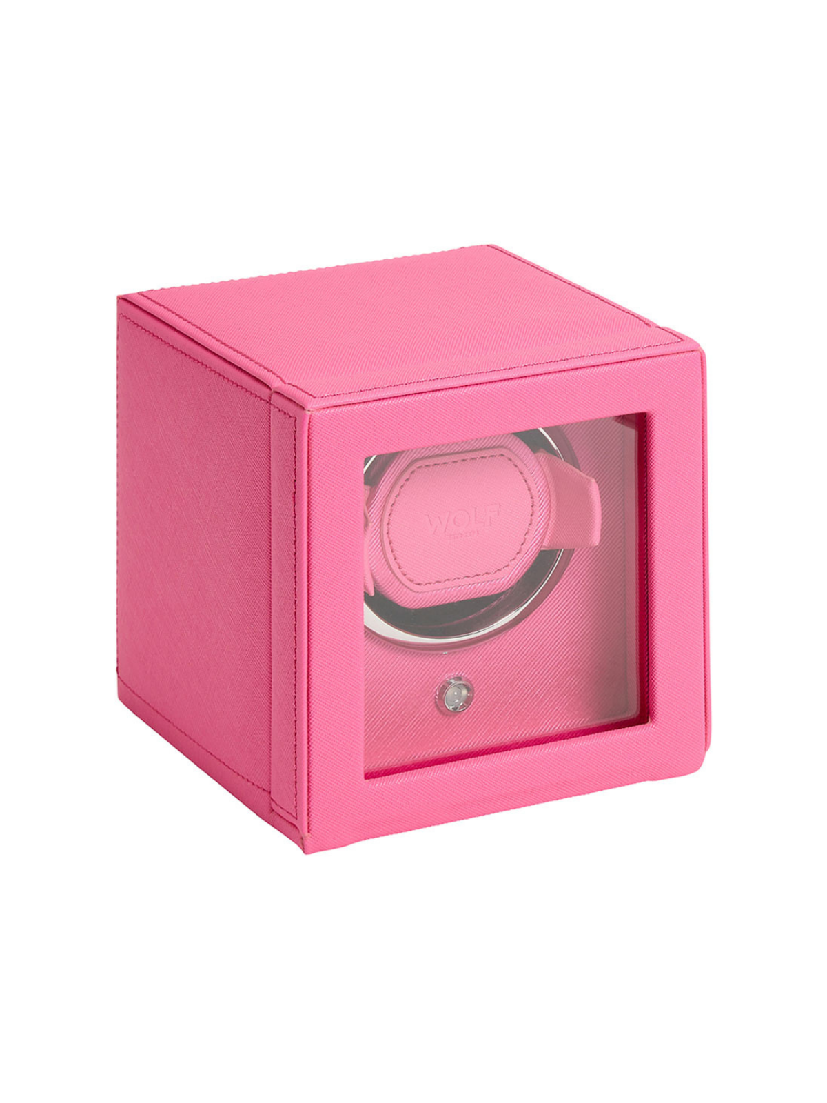 Wolf Cub Single Watch Winder with Cover - Pink *Online Exclusive*