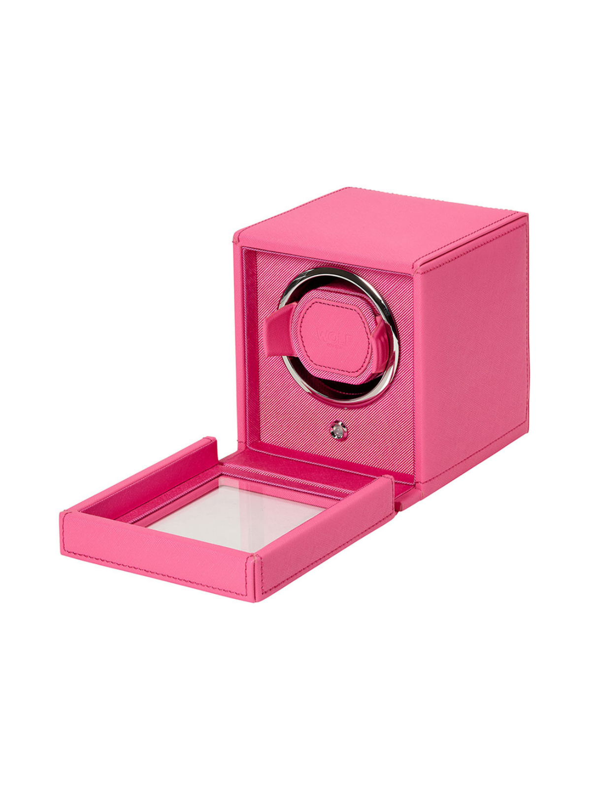 Wolf Cub Single Watch Winder with Cover - Pink *Online Exclusive*