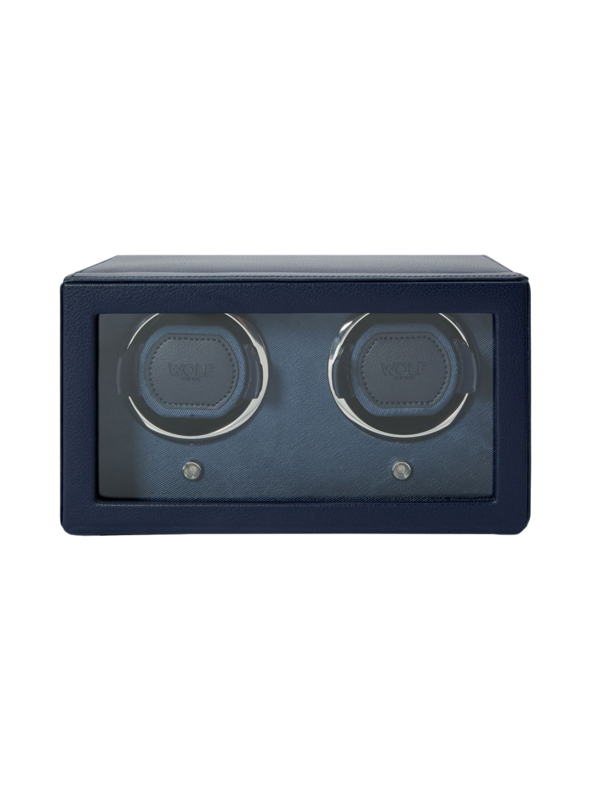 Wolf Cub Double Watch Winder with Cover - Navy *Online Exclusive*