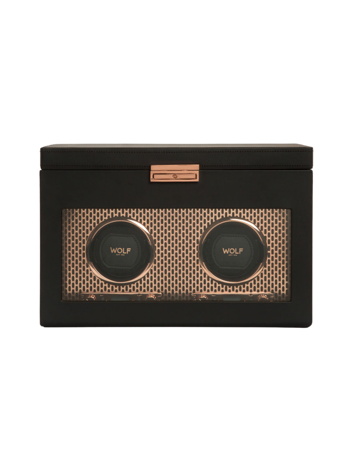 Wolf Axis Double Watch Winder with Storage - Copper *Online Exclusive*