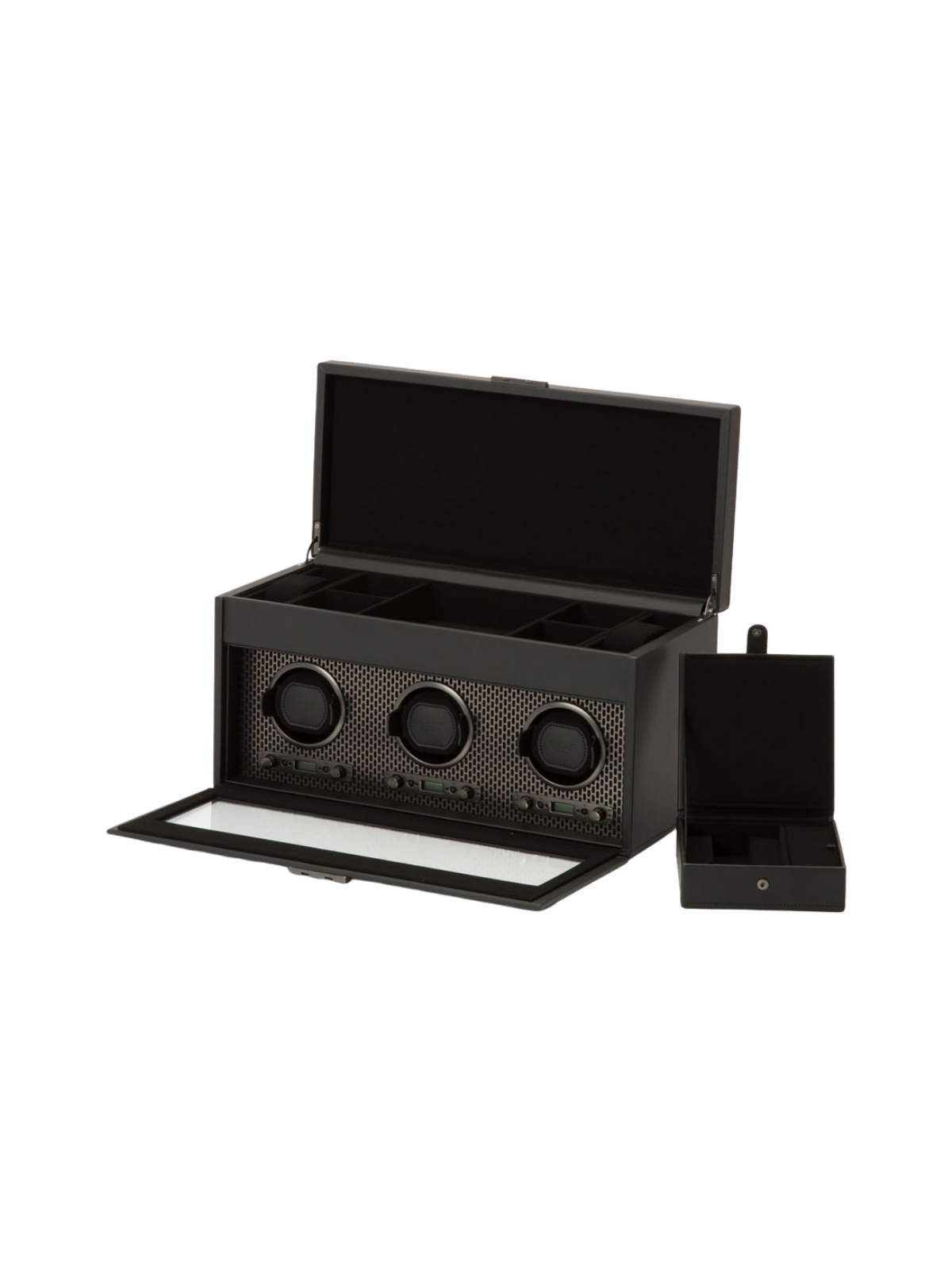 Wolf Axis Triple Watch Winder with Storage - Powder Coat *Online Exclusive*